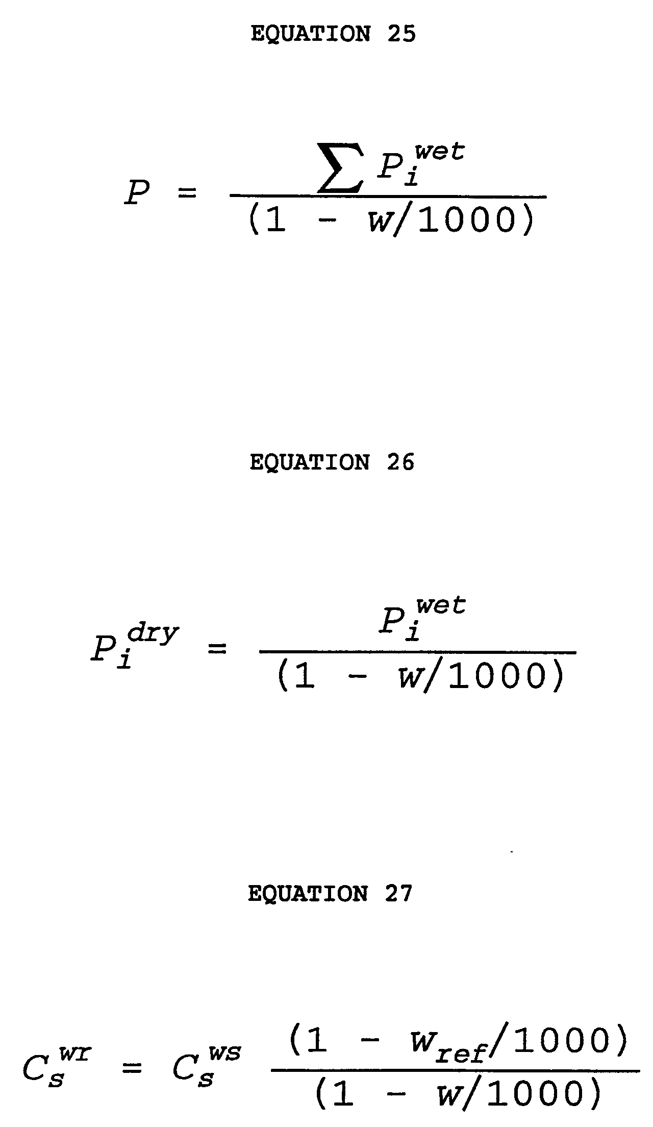 Brevet Ep0503511a2 Apparatuethod For Simultaneous For Individual Components Equation 25 Becomes 26 If Water Vapor Is Added To Or Removed From