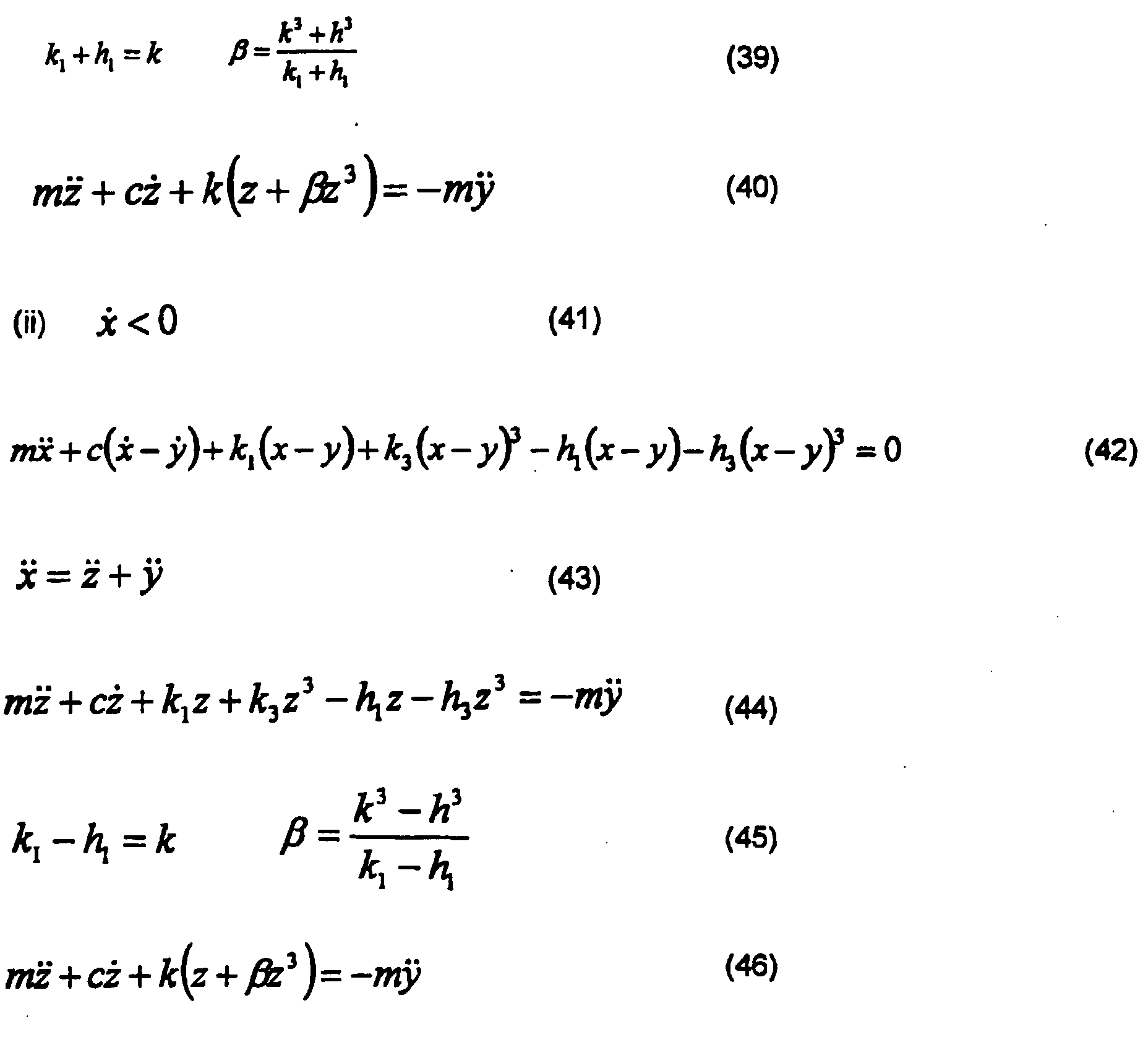 Simple Harmonic Motion Equations