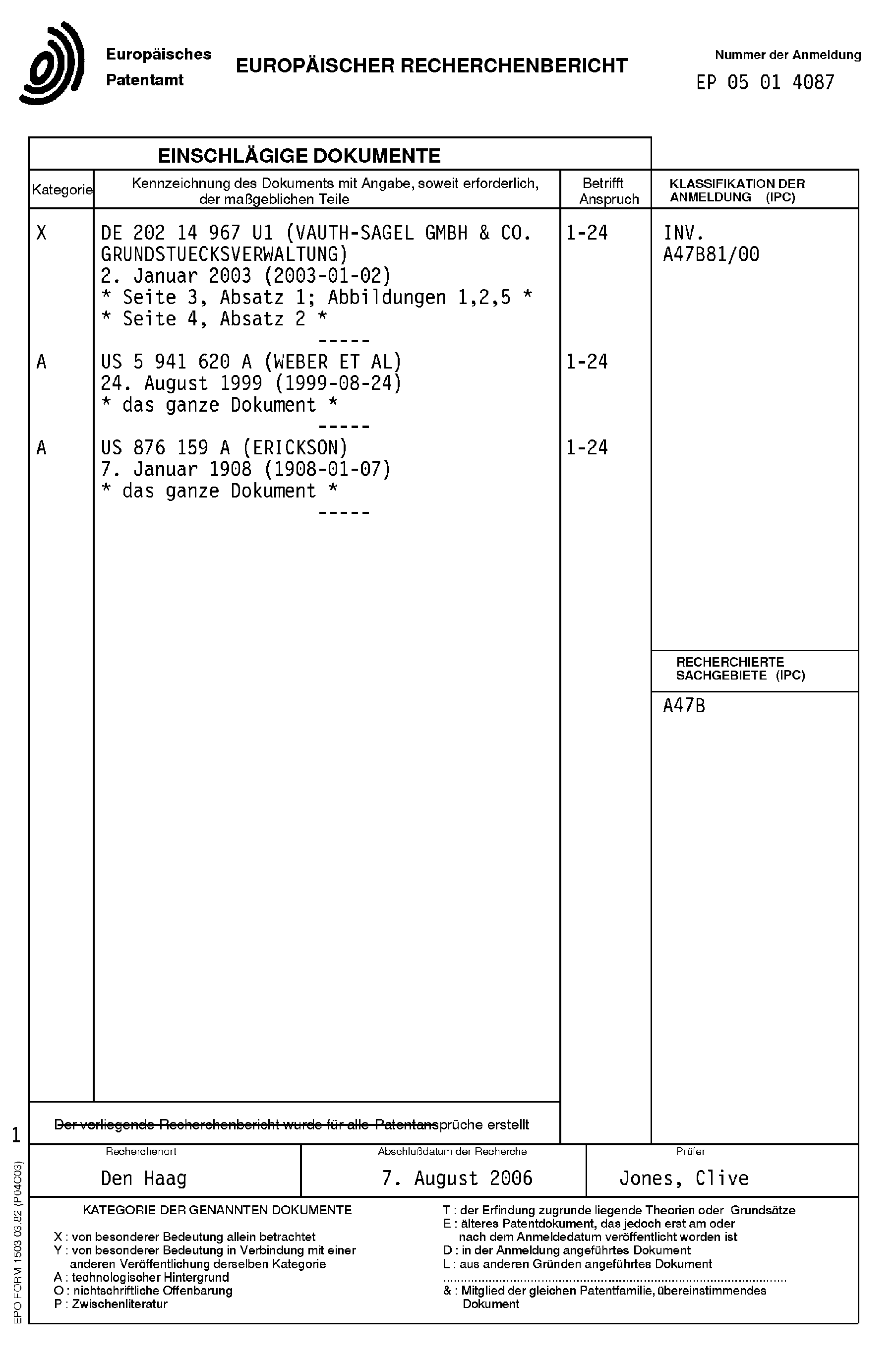 {Kücheneckschrank
86} Patent EP1616503A3 - Eckschrank, insbesondere Kücheneckschrank ... | {Kücheneckschrank
86}