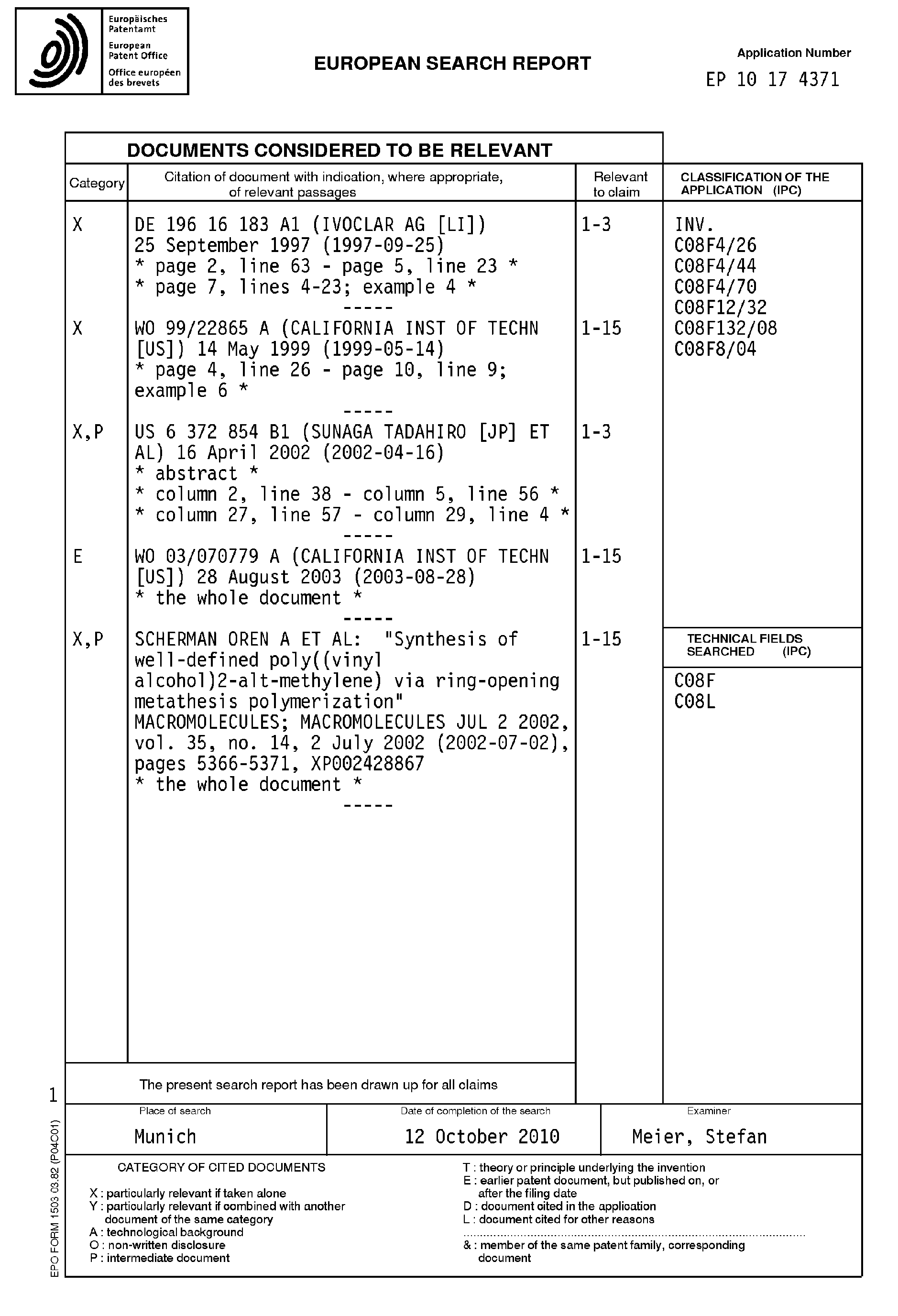 olefin metathesis polymerisation olefin metathesis polymerisation