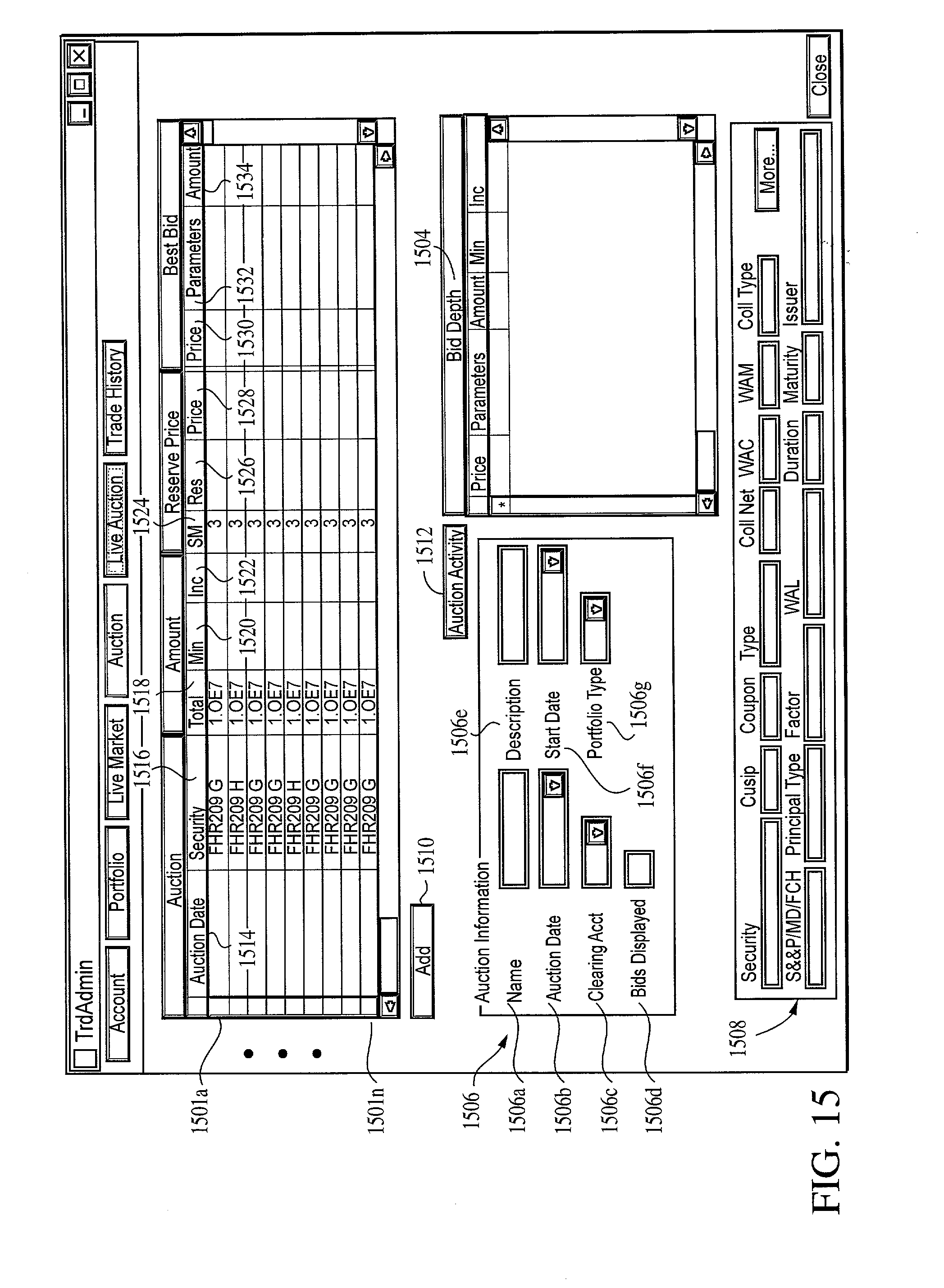 Fixed income securities trading system