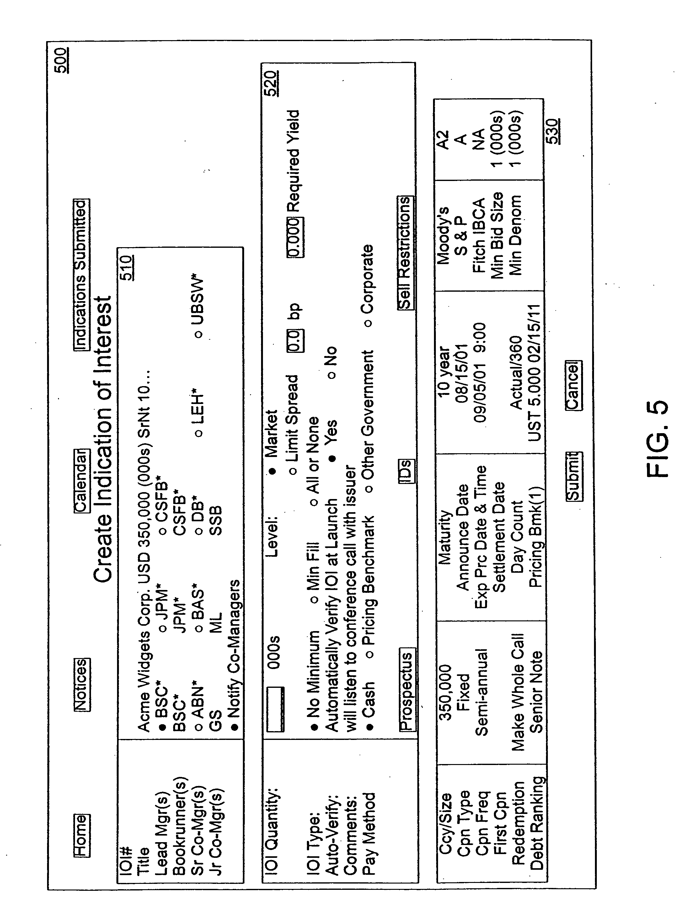 Debt securities trading system (dex)