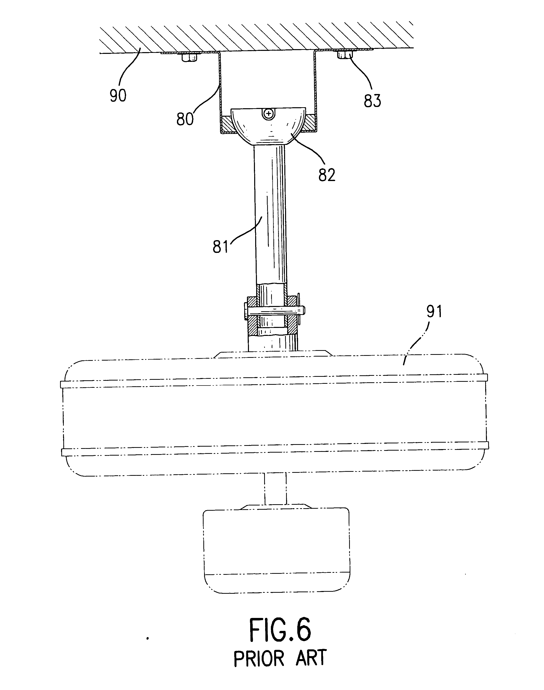 Patent Us20050006833 Vibration Isolator For A Ceiling Fan Patent Drawing