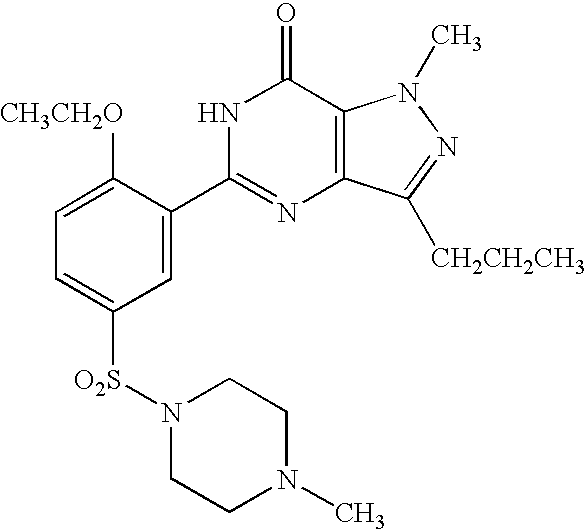 Structure of viagra