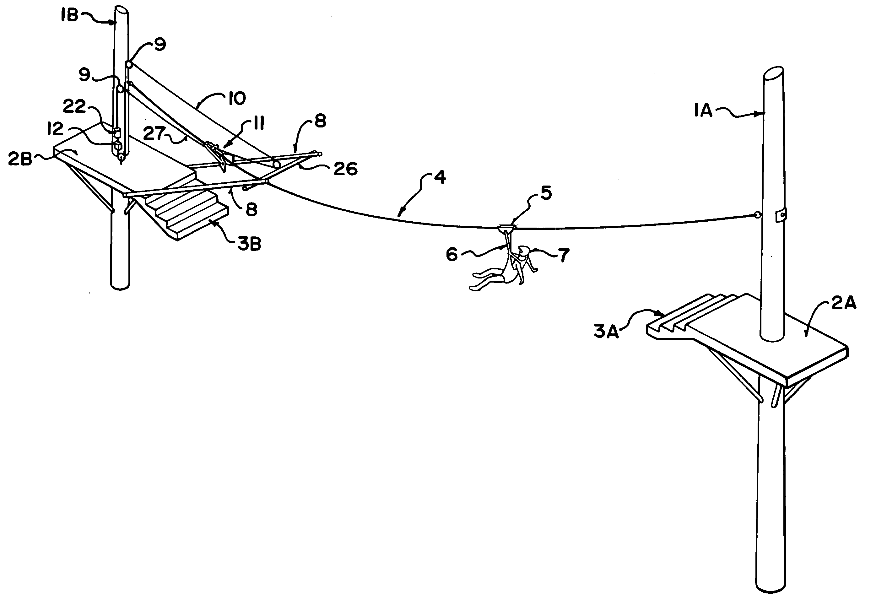 Drawing Lines With Zip : Patent us zipline braking and motion arrest
