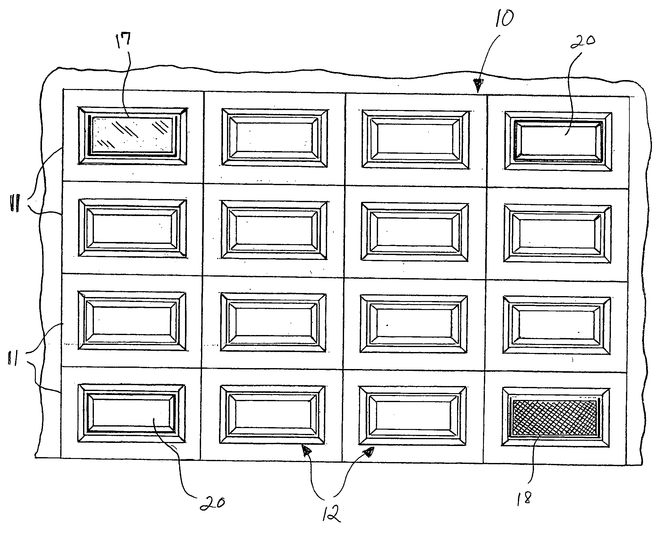 Patent Us20060289127 Garage Door Having Removable Vent Or Glass Patent Drawing