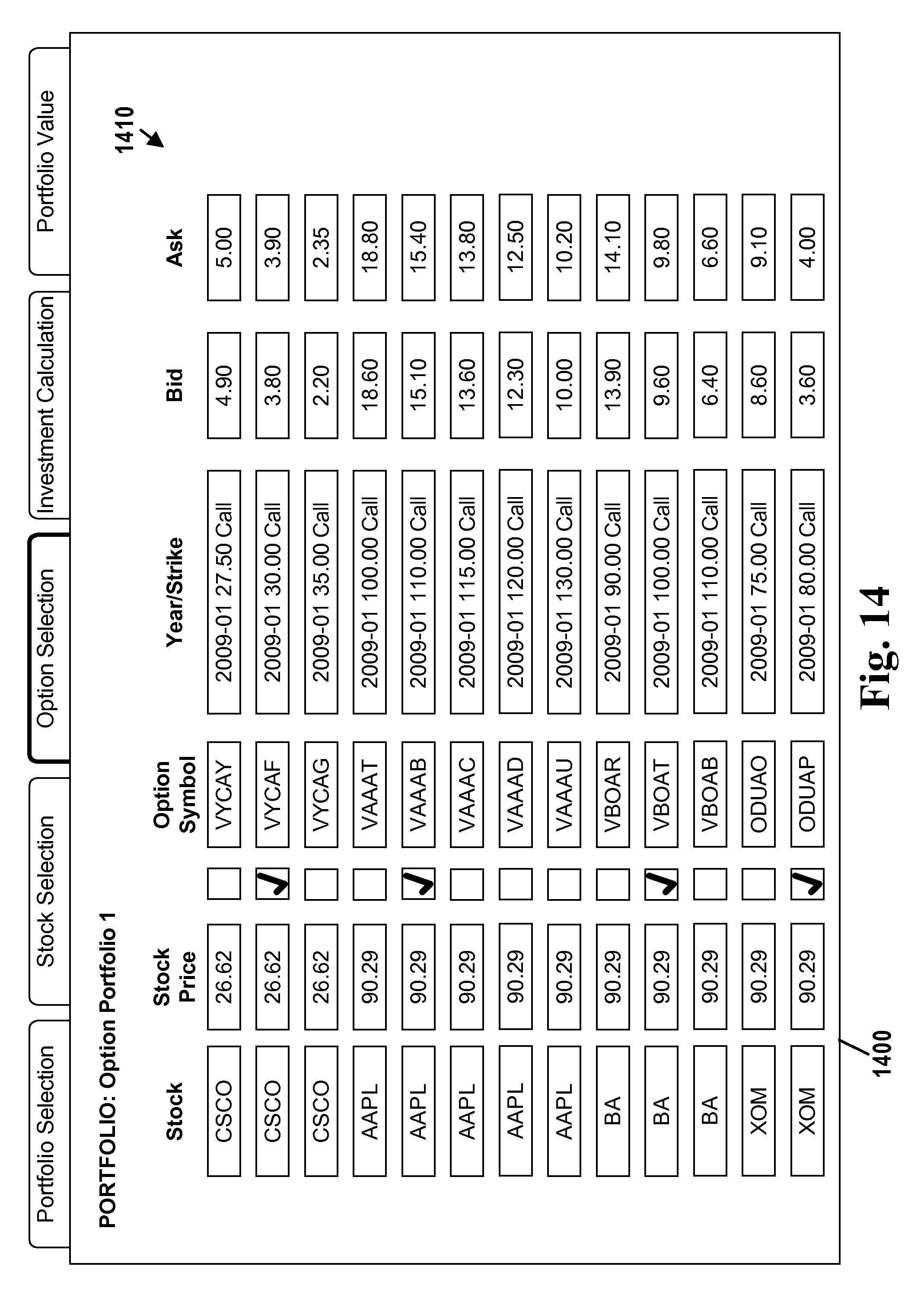 Portfolio of trading strategies