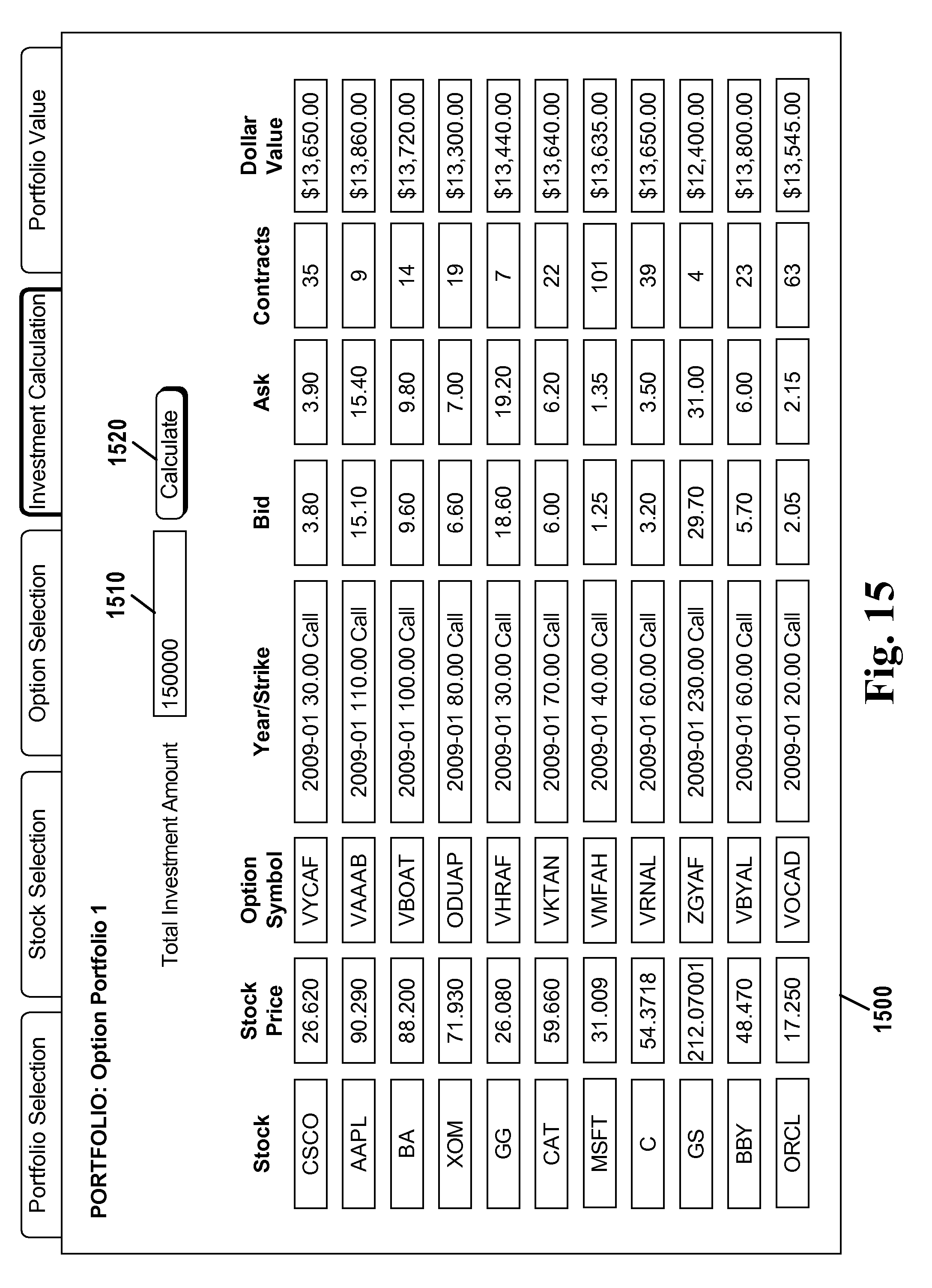 Portfolio of trading strategies