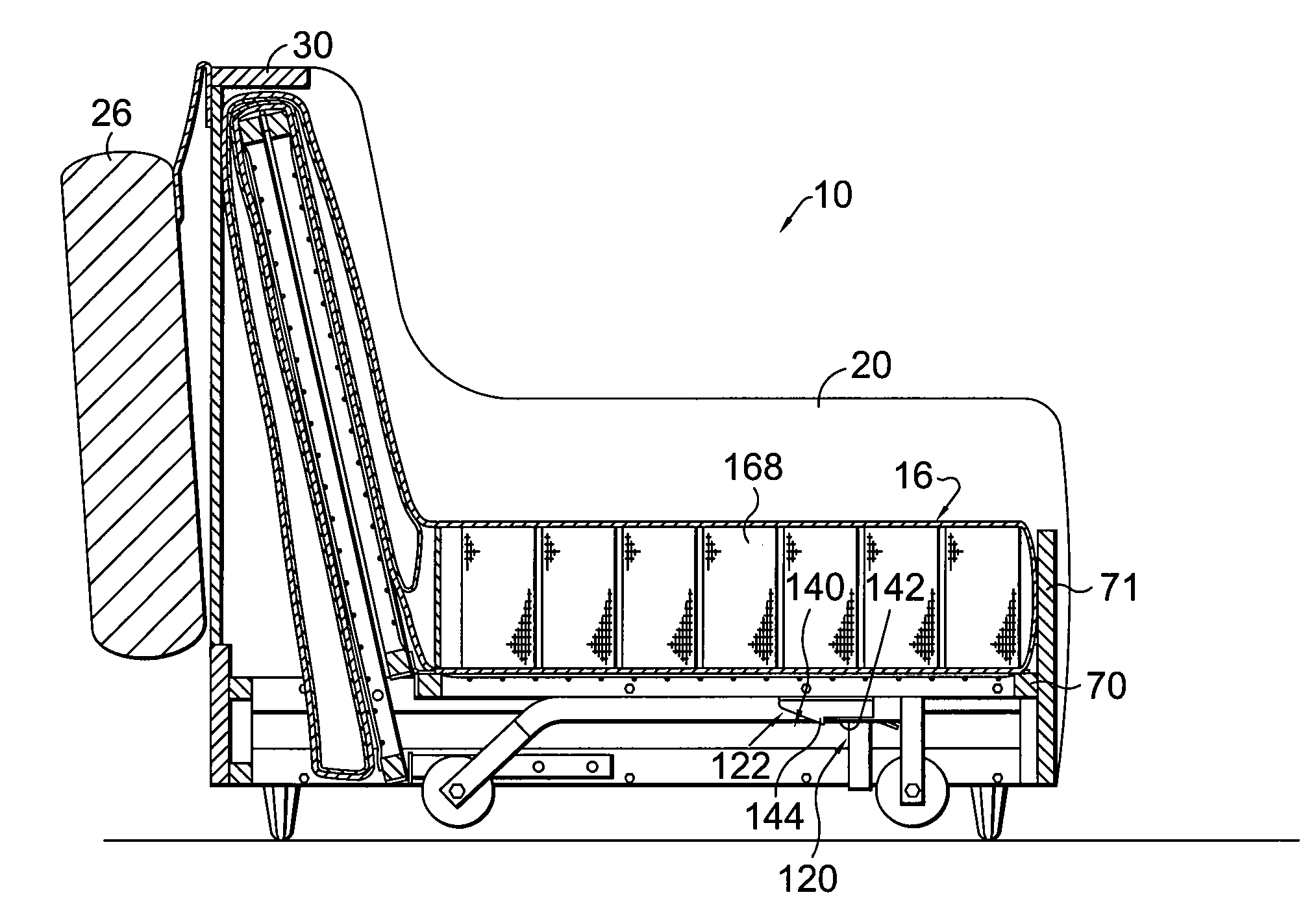 Patent US20080066227 - Folding mechanism for a futon sofa ...