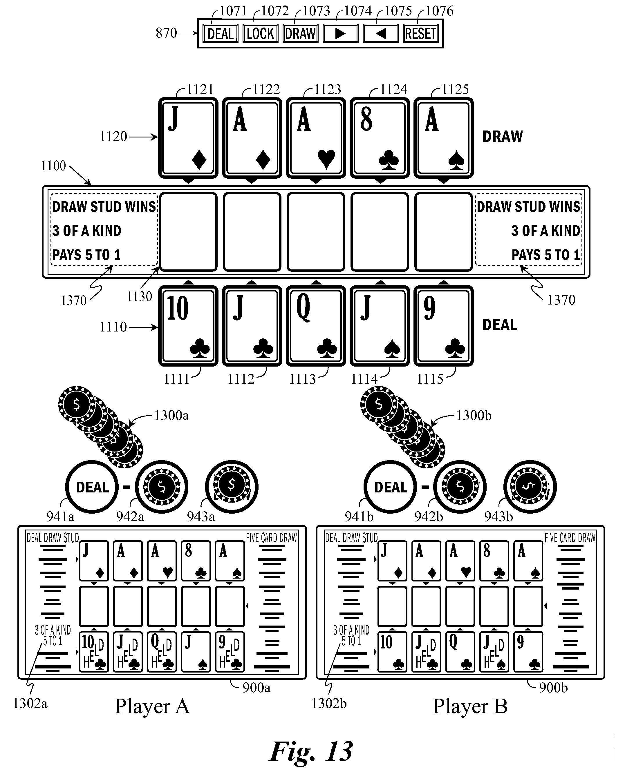 Poker hands multiple decks