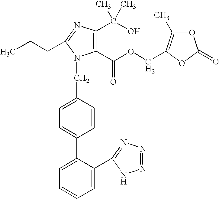 Olmesartan Dosage Forms