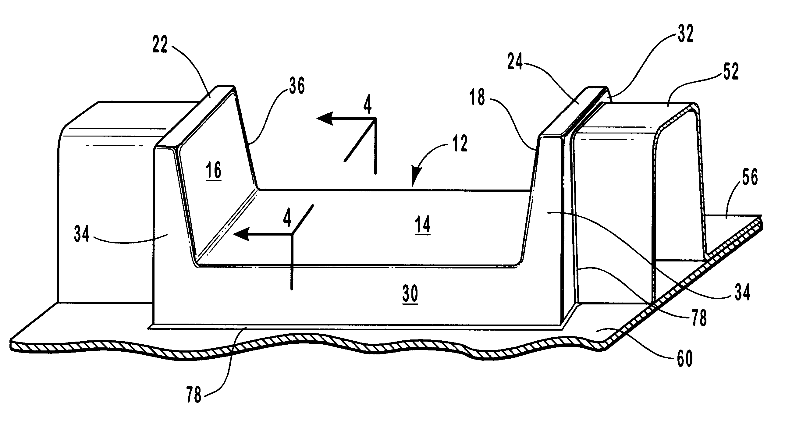 Brevet Us6212704 Bathtub Walk Through Insert Google Brevets Patent Drawing