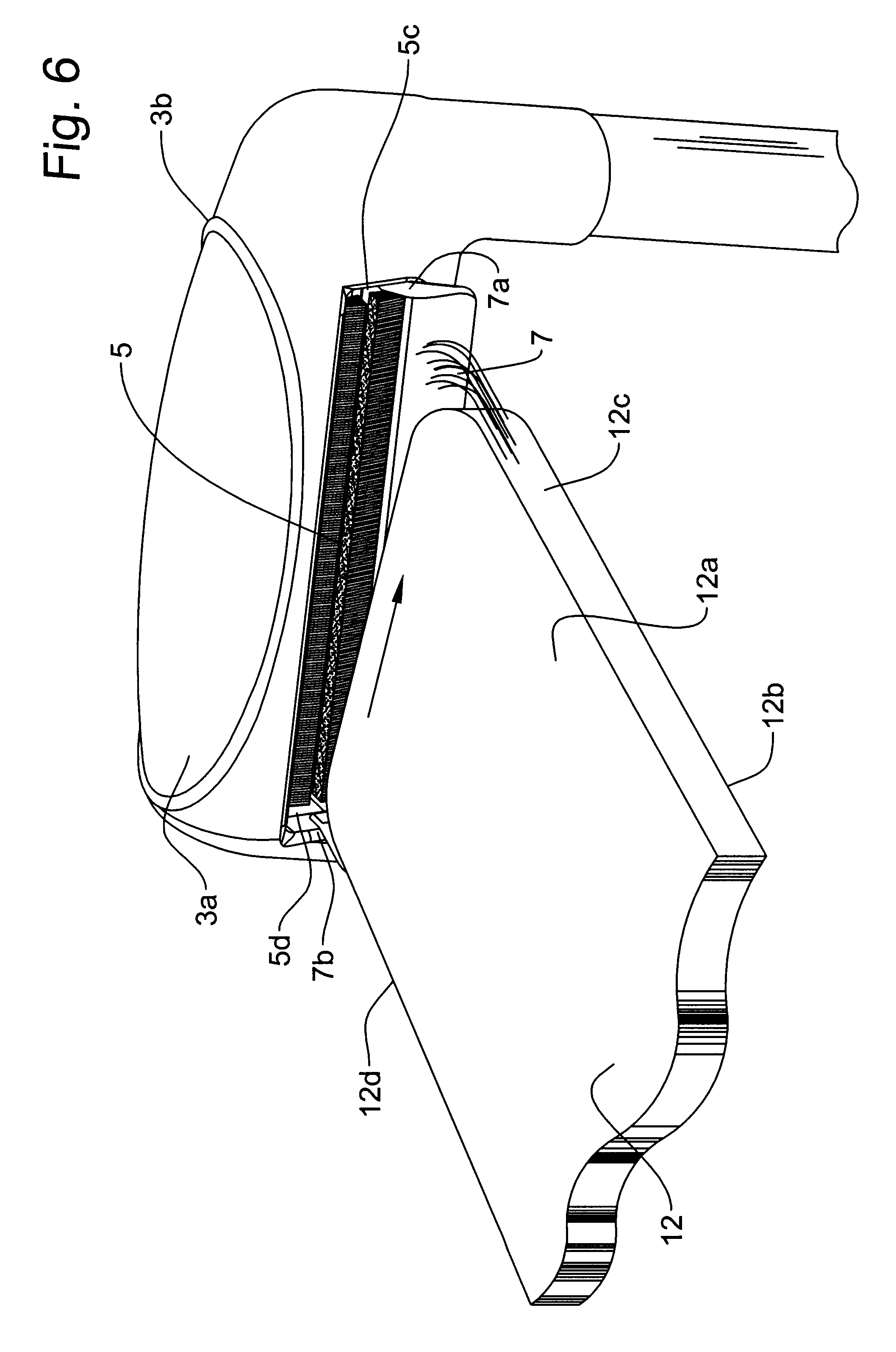 Patent Us6345409 Vacuum Nozzle For Cleaning Ceiling Fan Blades Patent Drawing