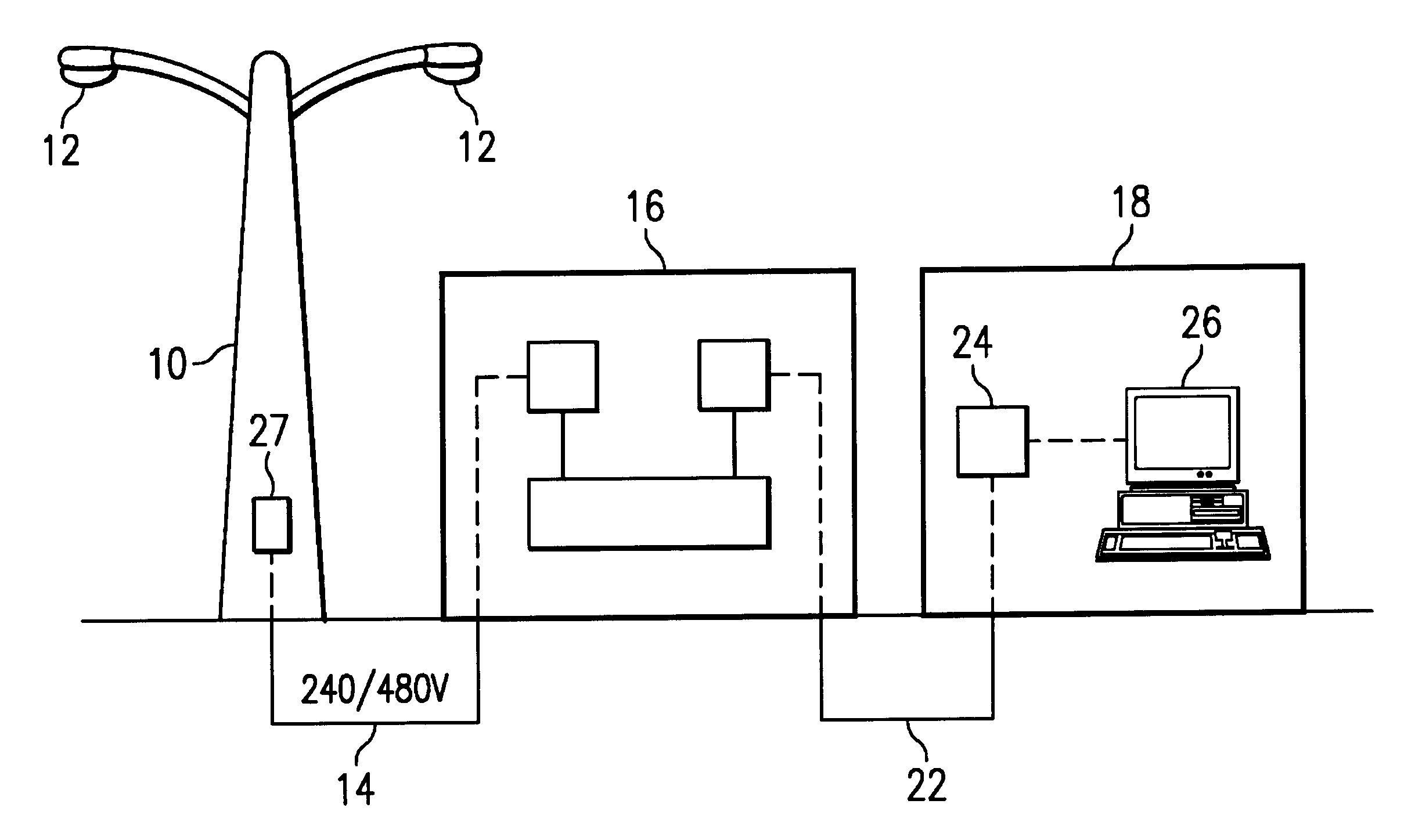 Patent Us6377001 Intelligent Outdoor Lighting Control