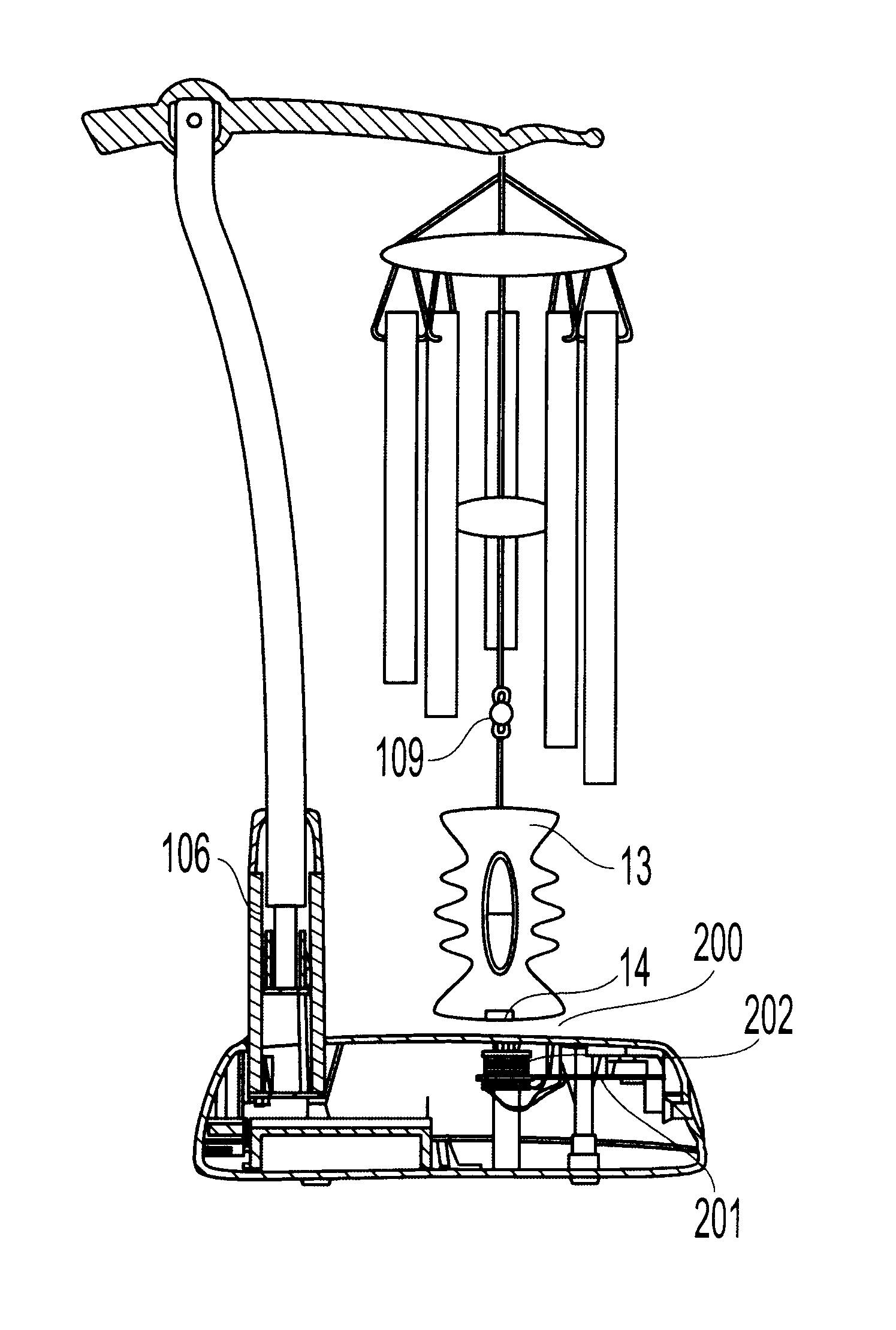 Patent Us6559367 Electronic Windchime Device Google Patents Patent Drawing