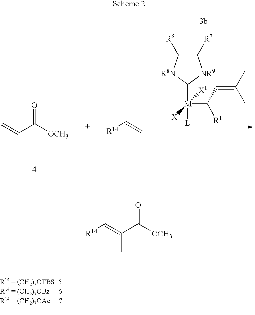 Trisubstituted olefin metathesis