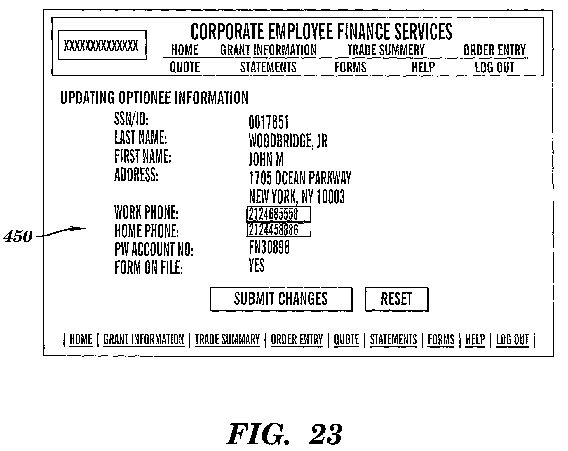Stock options simplified method