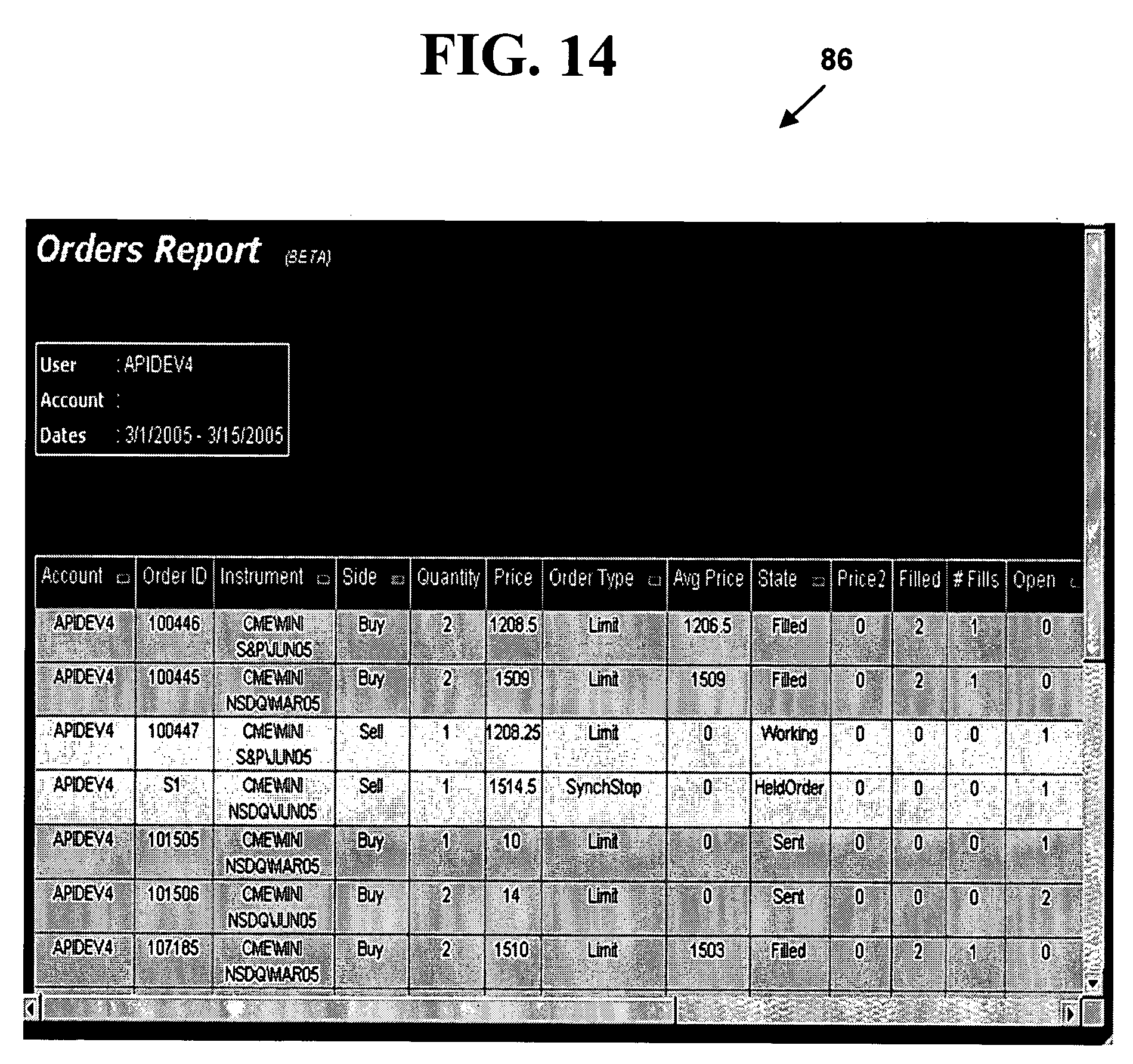 Non-displayed alternative trading system