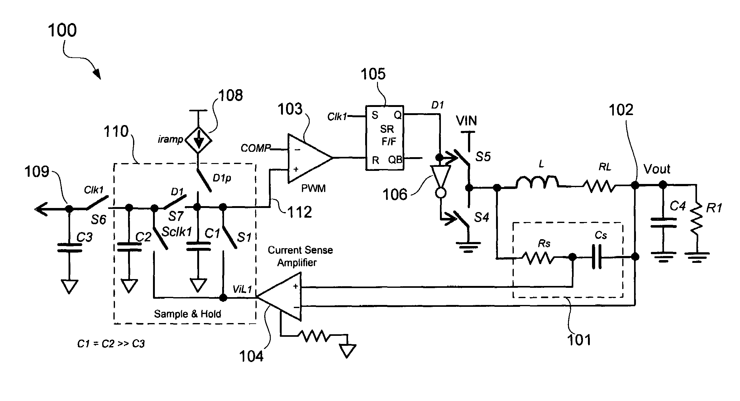 patent us7710084 sample and hold technique for generating an
