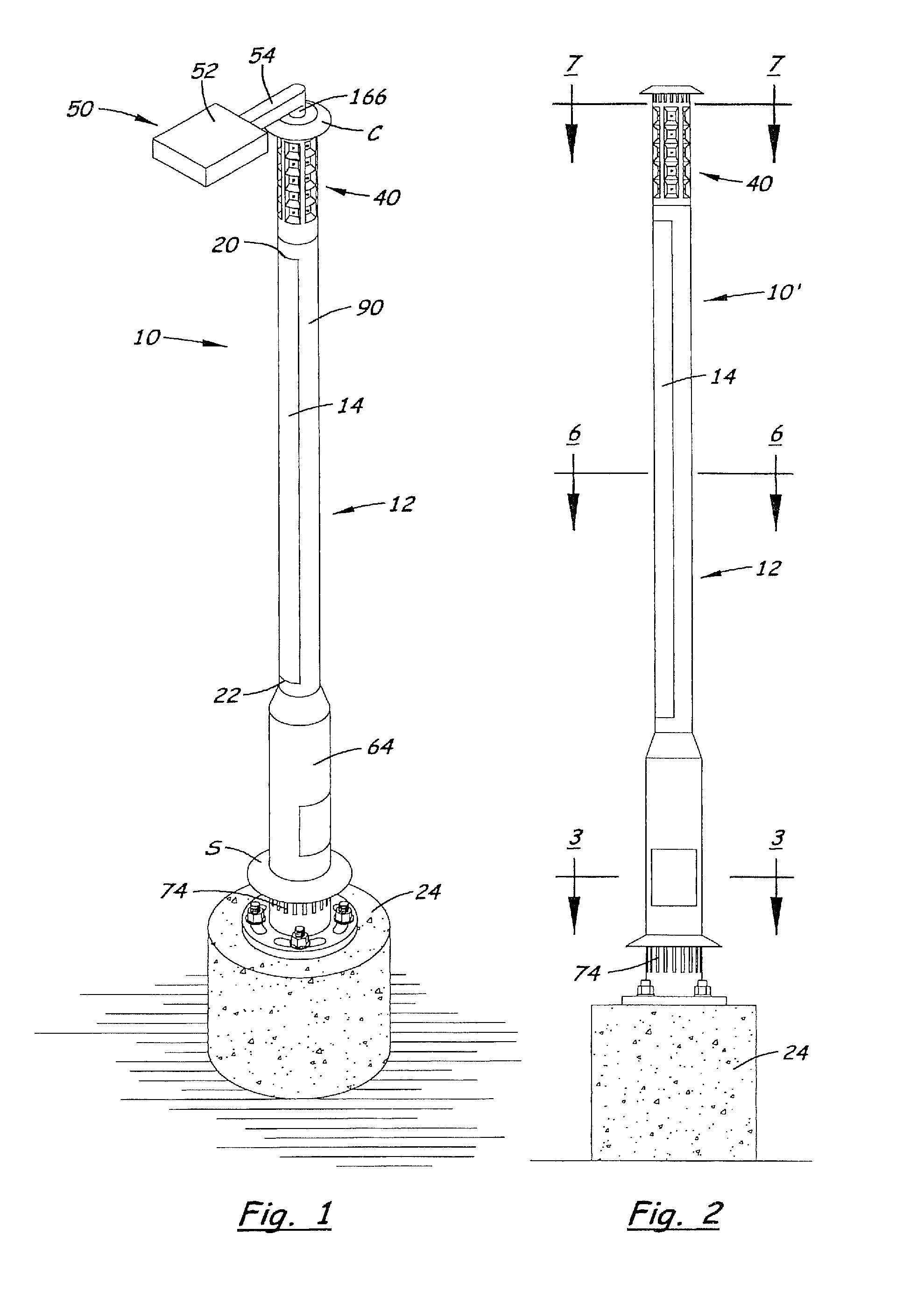 patent us8029154 solar powered light pole and led light philips lighting patents