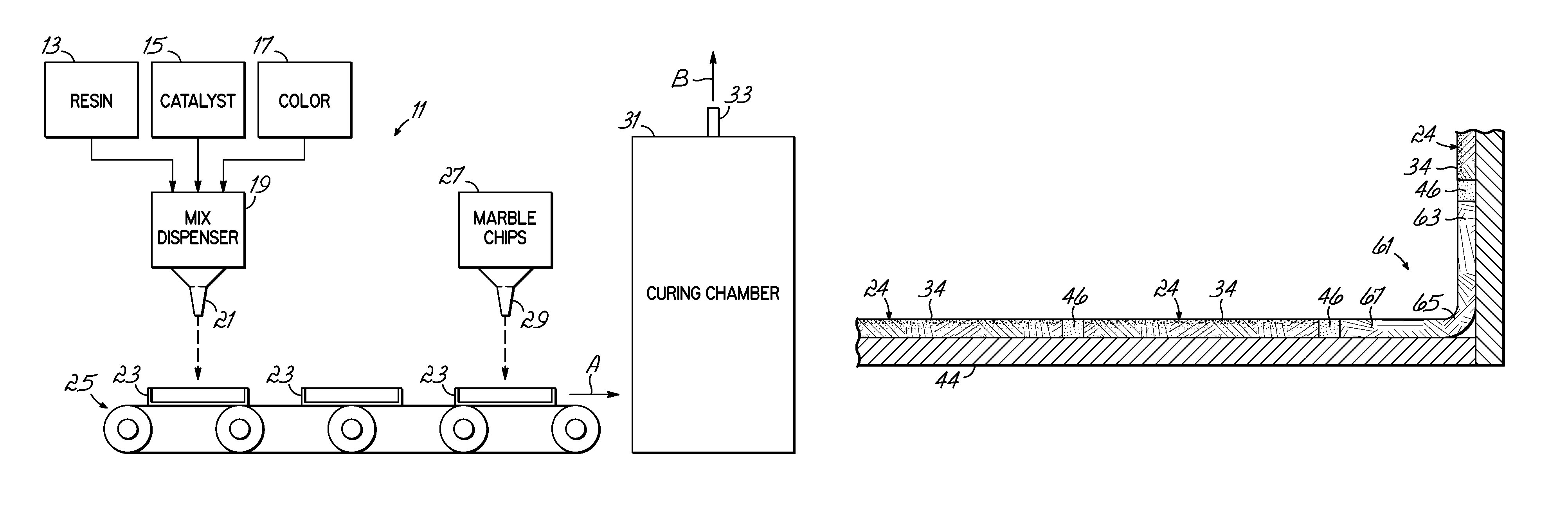 Terrazzo Tile Thickness Design Ideas Patent Us8033079 Method Of Manufacturing Terrazzo Tiles