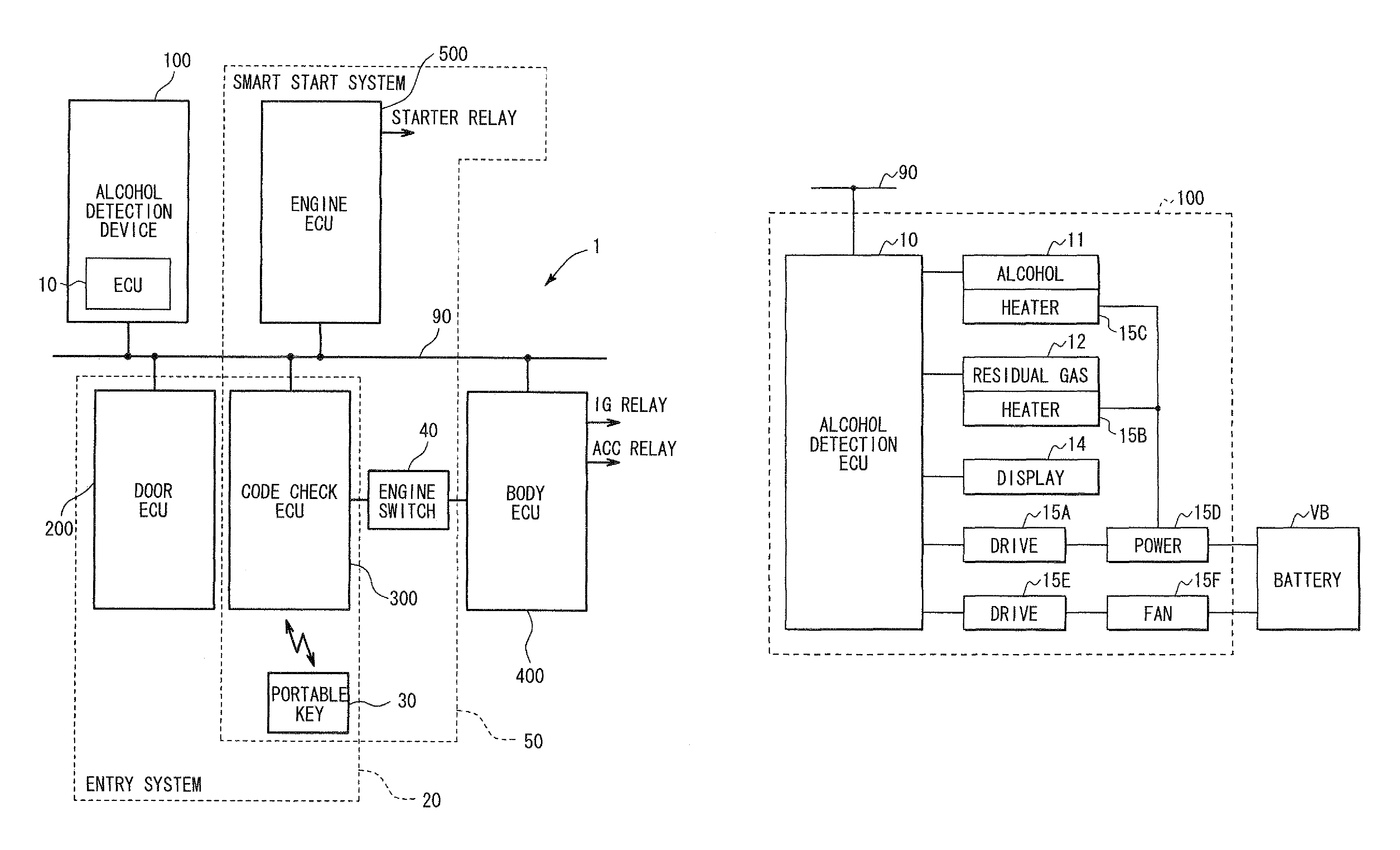 Patent US Alcohol detection system and method for