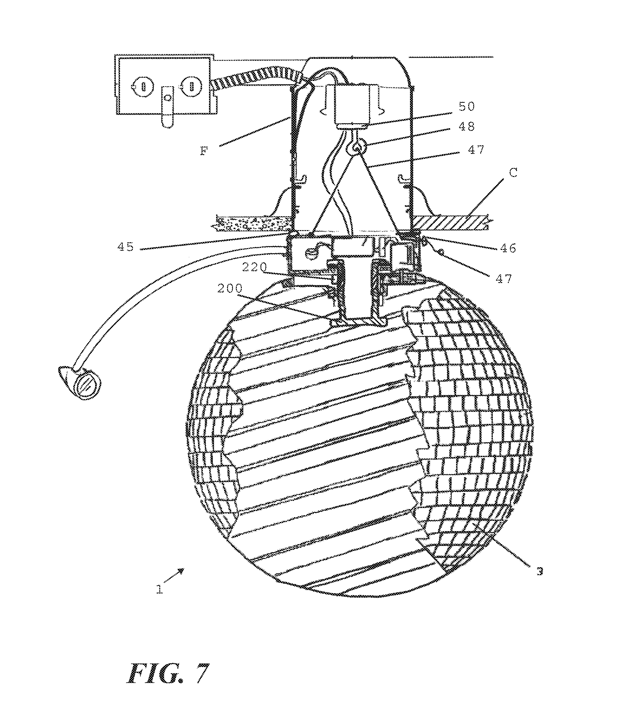 Brevet Us8672496 Socket Supported Disco Mirror Ball Google Brevets Patent Drawing