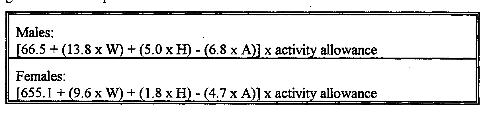 Harris Benedict Equation Talkchannels Patente Wo1996039052a2 Compliance Support Package For Increasing Ireton Jones Equation