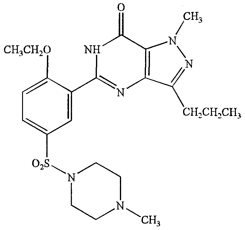 Composition of viagra tablets