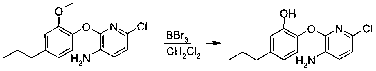 زب+زوجي to a solution of 6 chloro 2 2 methoxy 4 propyl phenoxy pyridin 3 amine ...