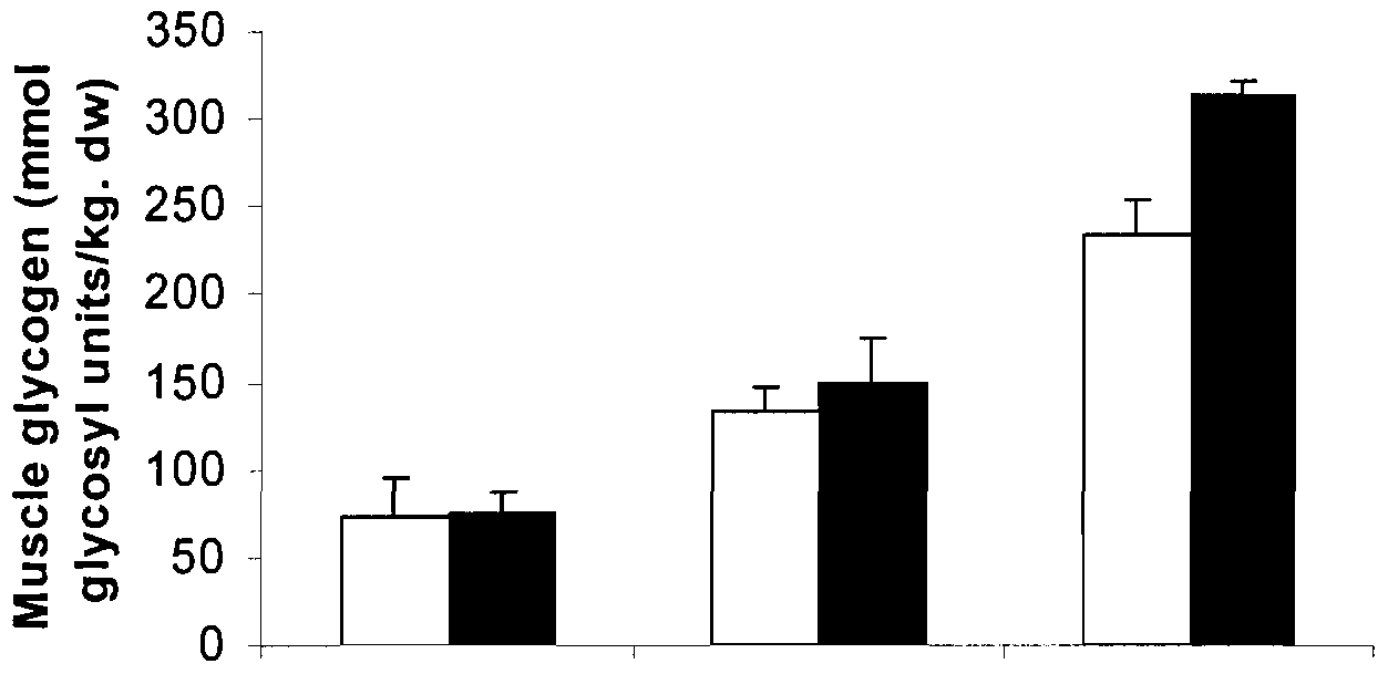 muscle glycogen resynthesis rate Dietary factors affecting muscle glycogen storage the key dietary factors that can enhance the rate of muscle glycogen synthesis include: increased cho. muscle glycogen resynthesis rate Dietary factors affecting muscle glycogen storage the key dietary factors that can enhance the rate of muscle glycogen synthesis include: increased cho.