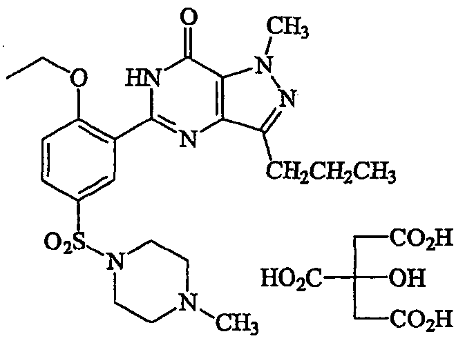 Structure of viagra