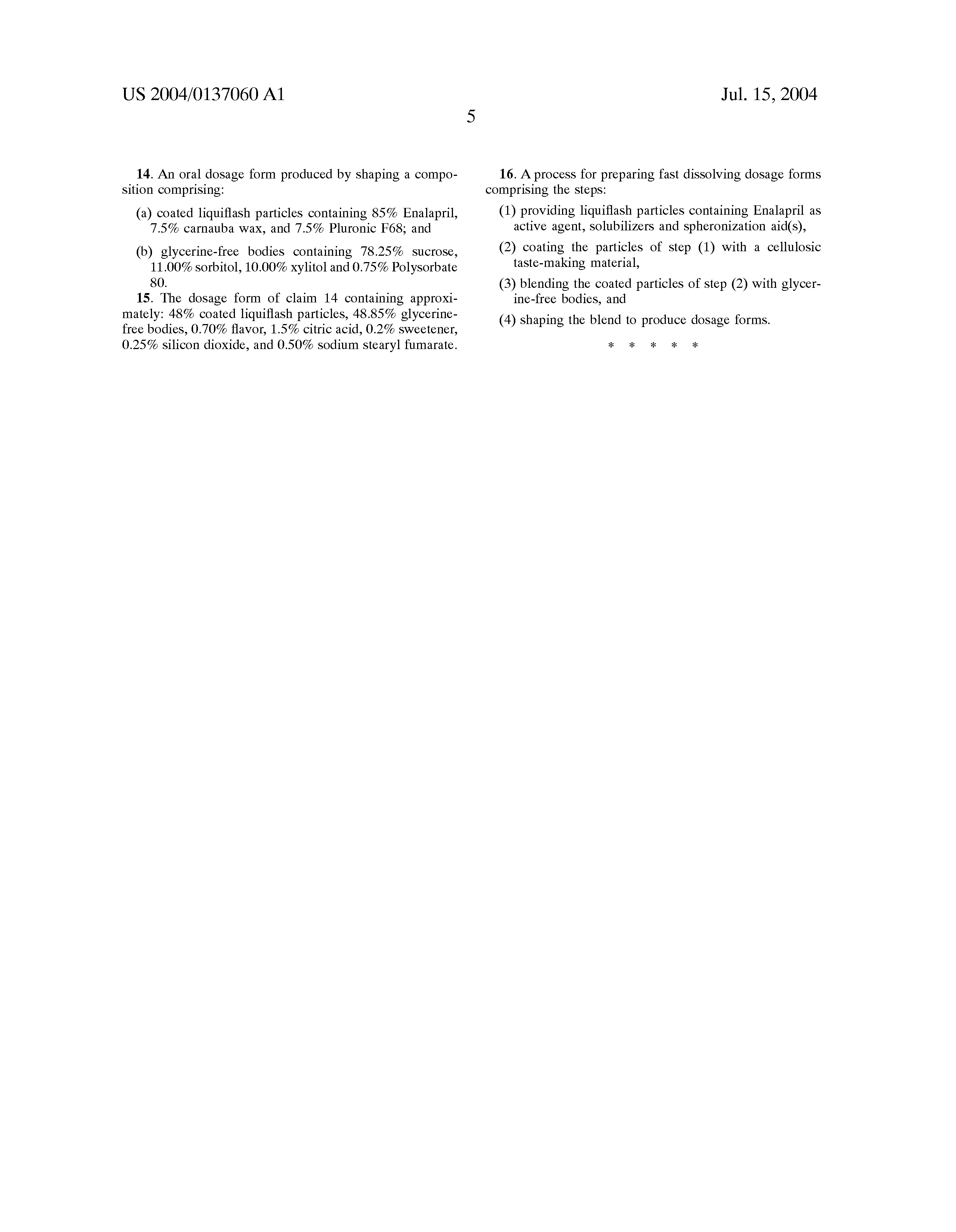 Vasotec Dosage Forms