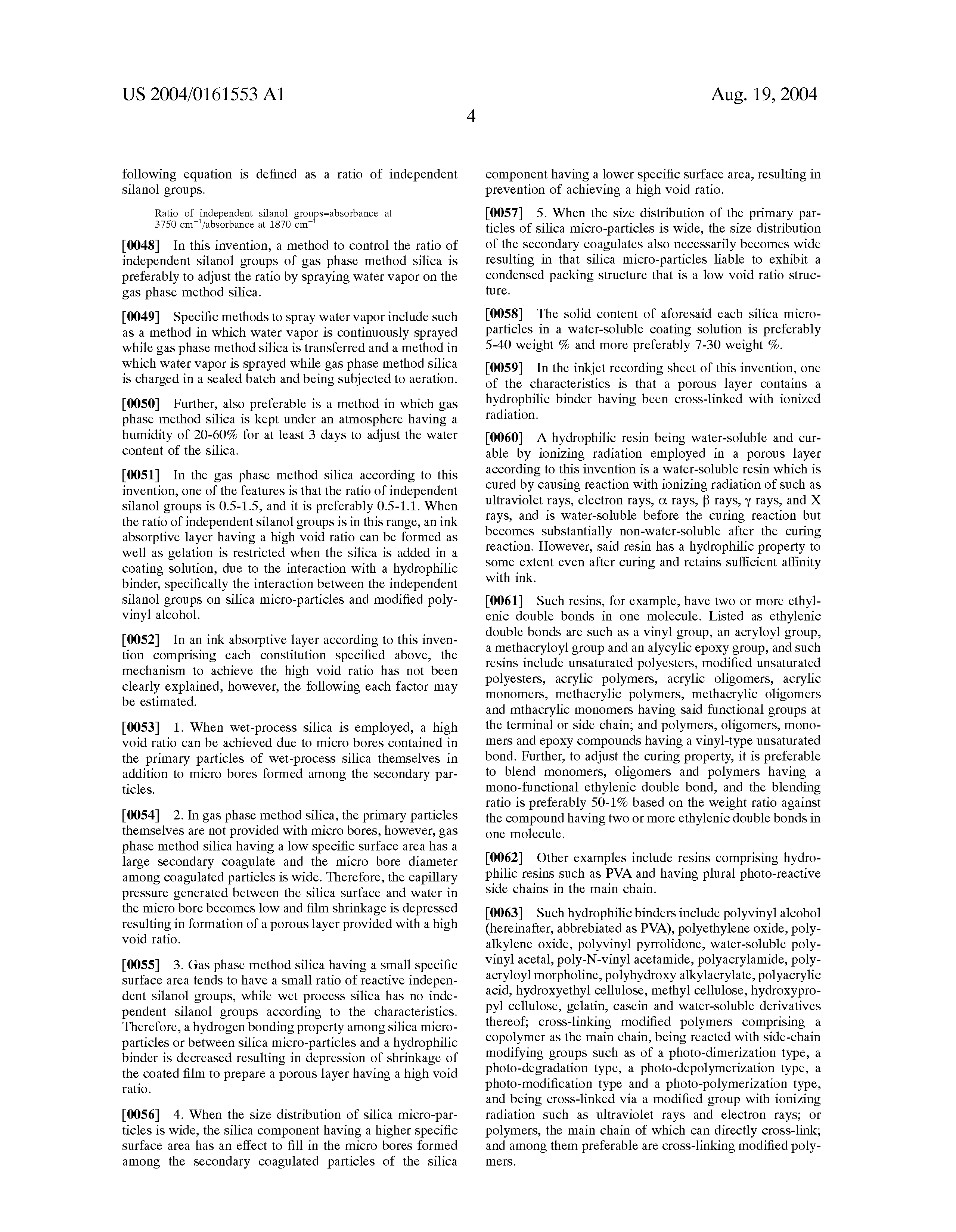 Patent Us20040161553 Ink Jet Recording Medium And Patent Drawing
