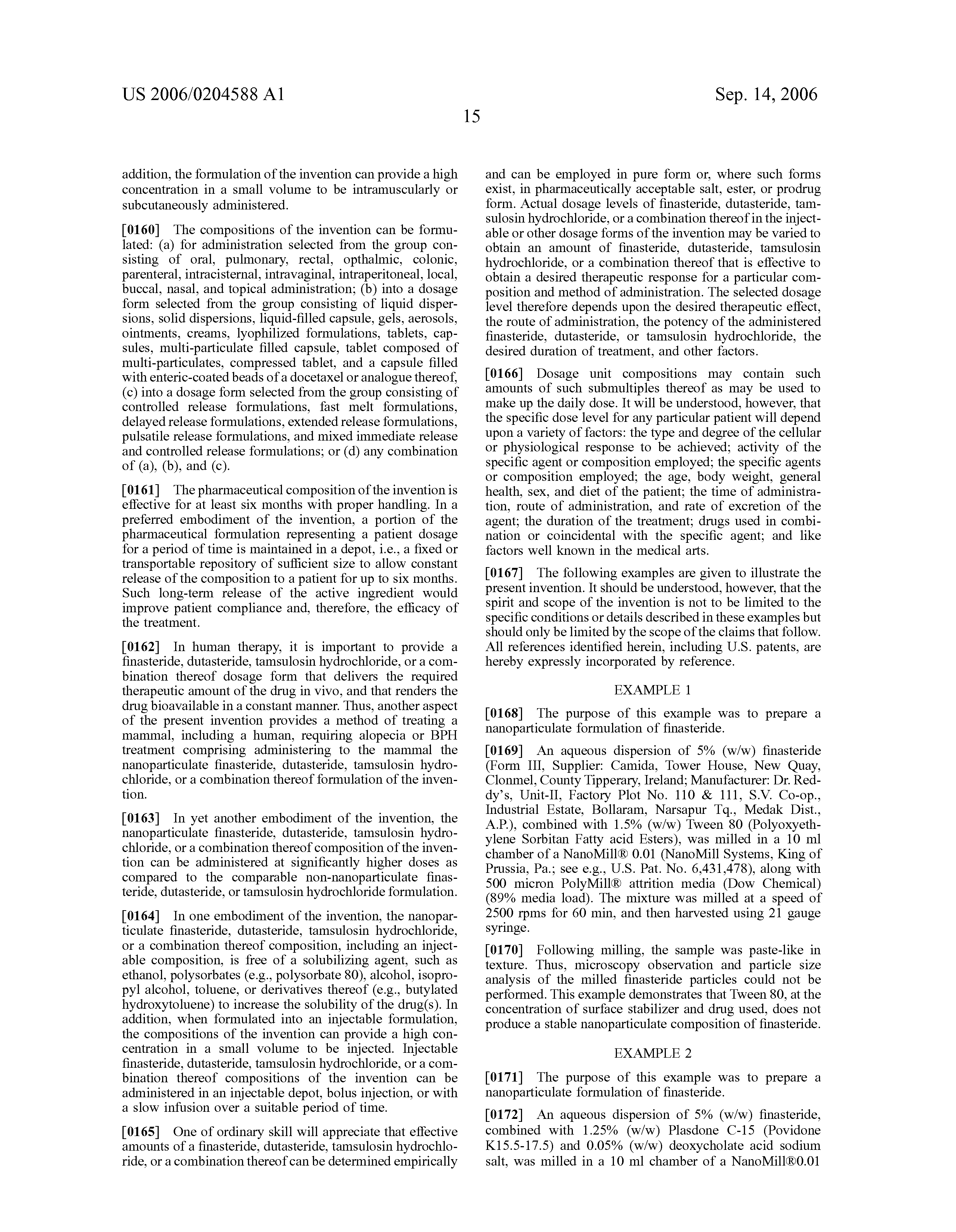 Propecia patent