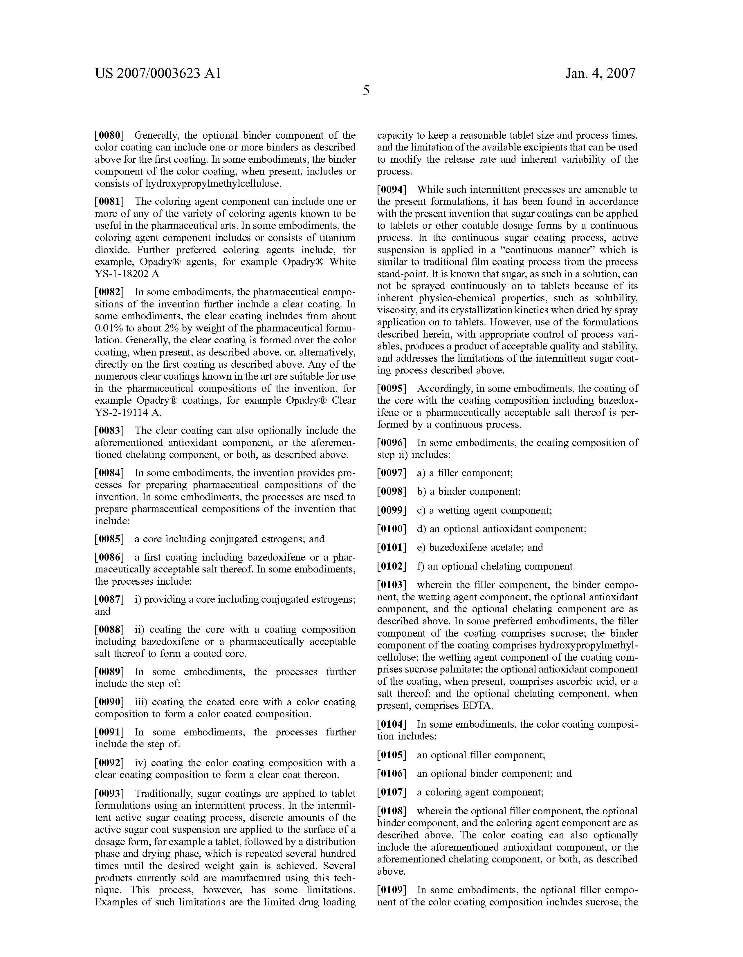 Patent US20070003623 - Formulations of conjugated Patent US20070003623 - Formulations of conjugated