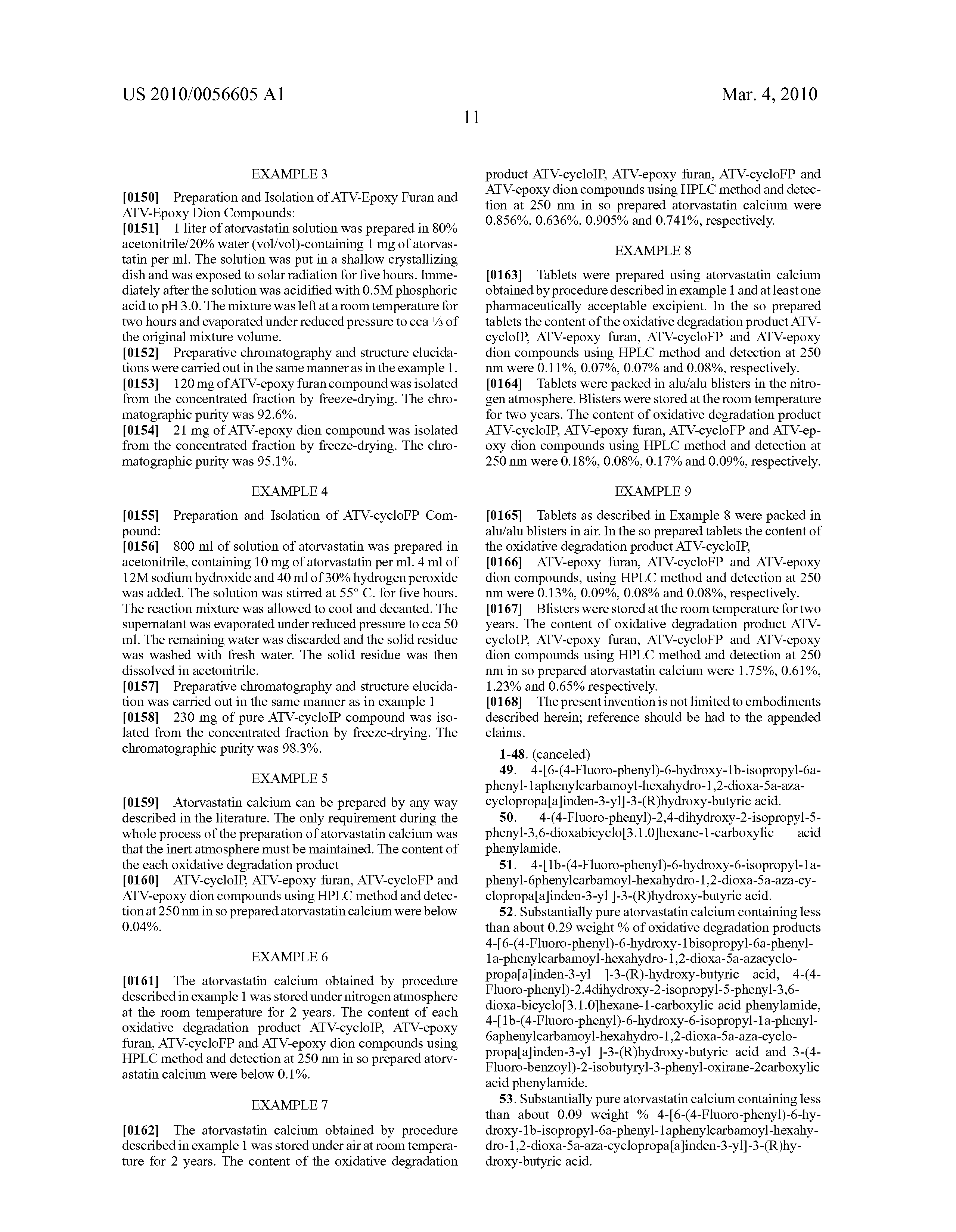 Atorvastatin Calcium Classification