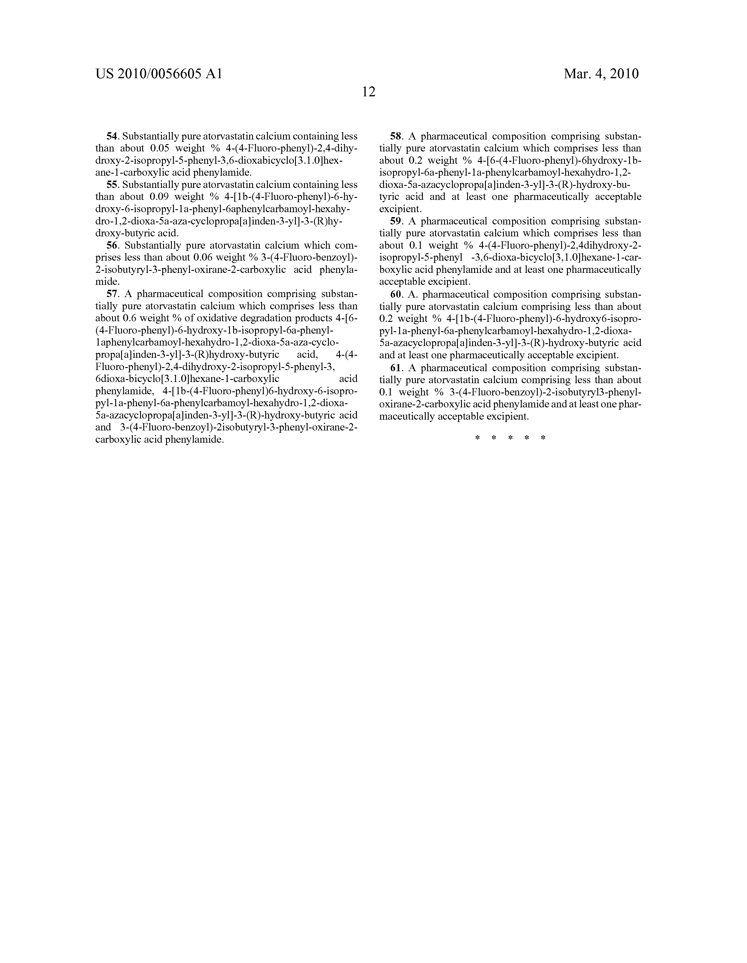 Atorvastatin Calcium Classification