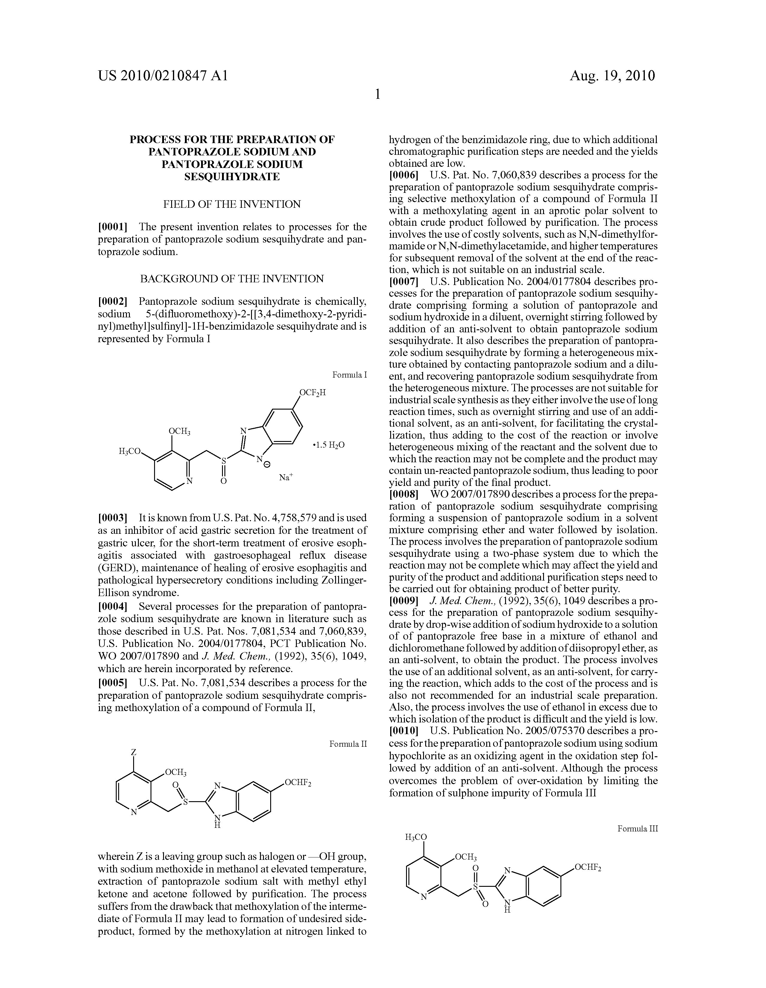 Pantoprazole Sodium Sesquihydrate