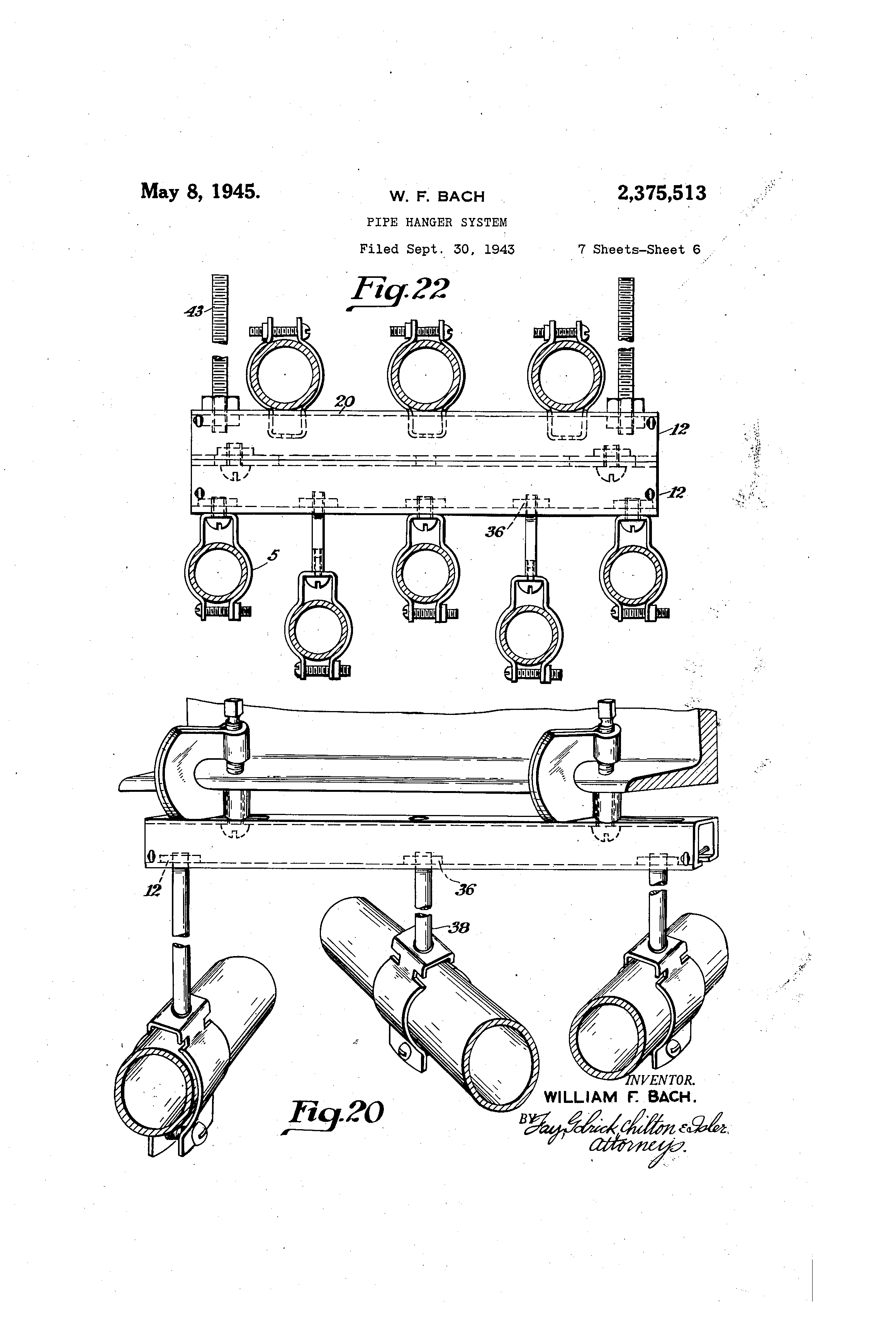 system channel hilti Patents Pipe Patent US2375513 system Google hanger system channel hilti Patents Pipe Patent US2375513 system Google hanger