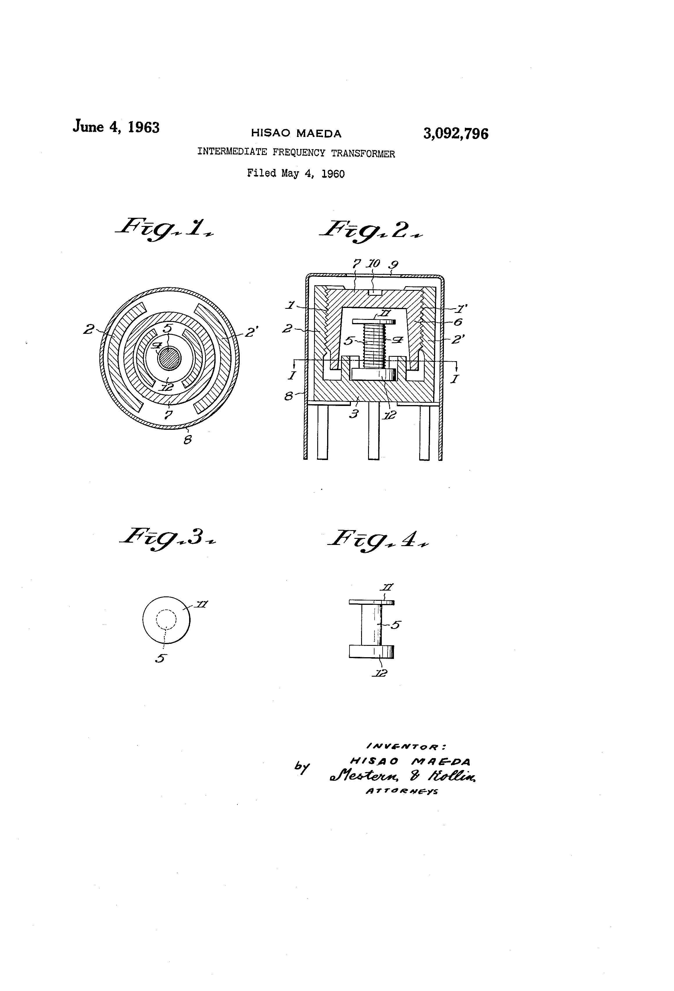 USA - Intermediate frequency transformer - Google Patents
