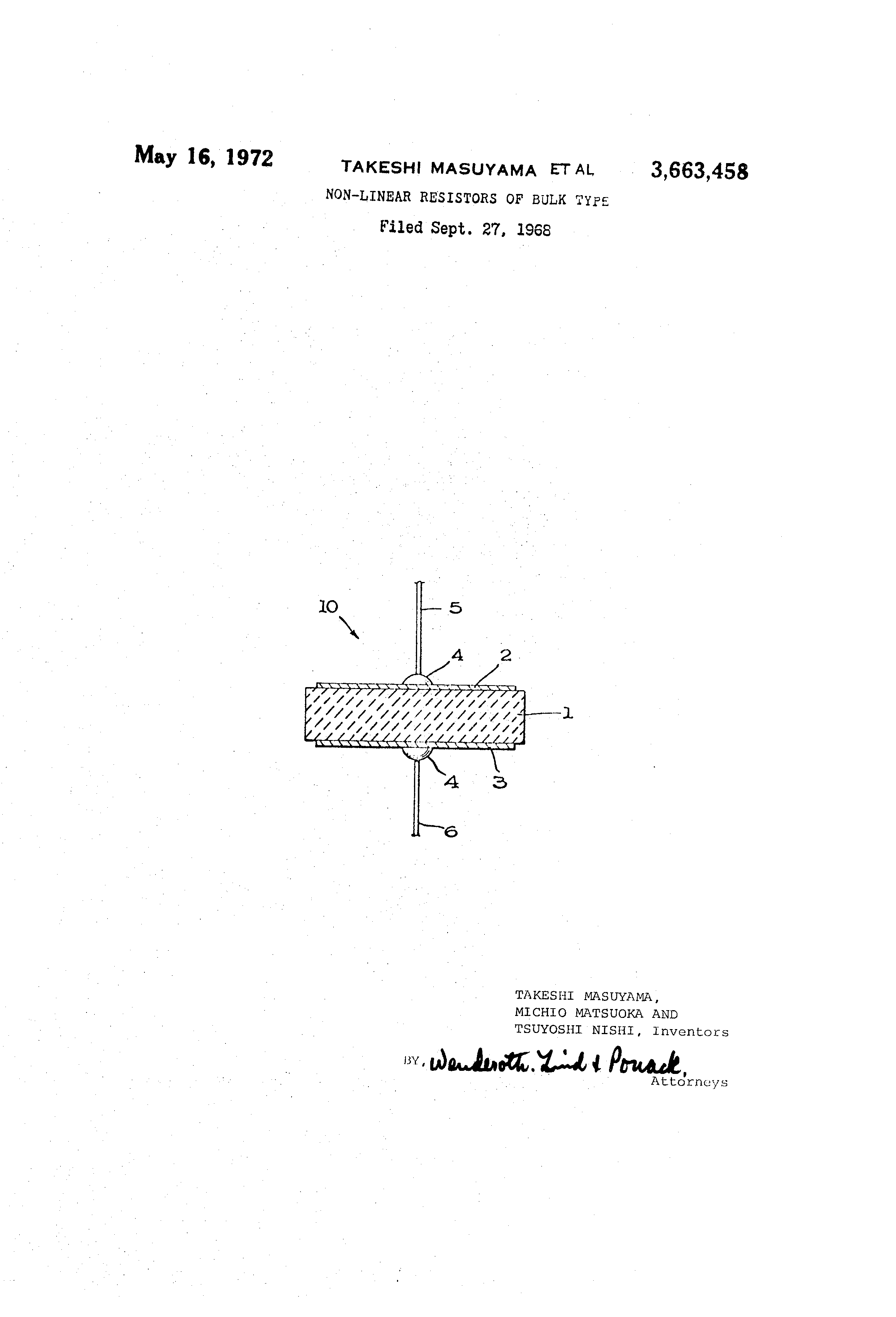 patent us3663458 nonlinear resistors of bulk type google patentsNonlinear Variable Resistor Google Patents On 3 Wire Variable Resistor #7