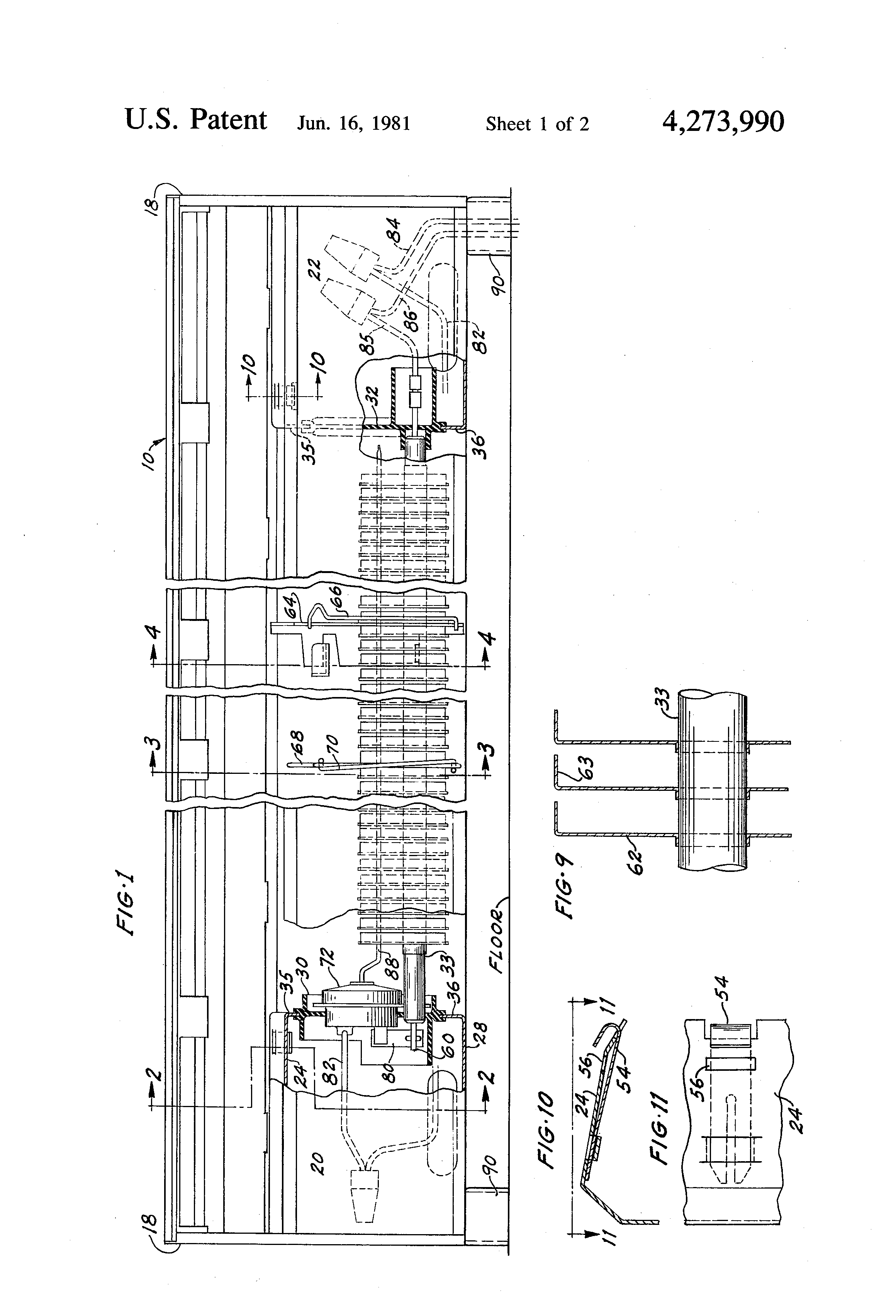 patent us4273990 baseboard heater with high temperature cut offHeating Device Google Patents On Wiring Baseboard Heaters In Parallel #14