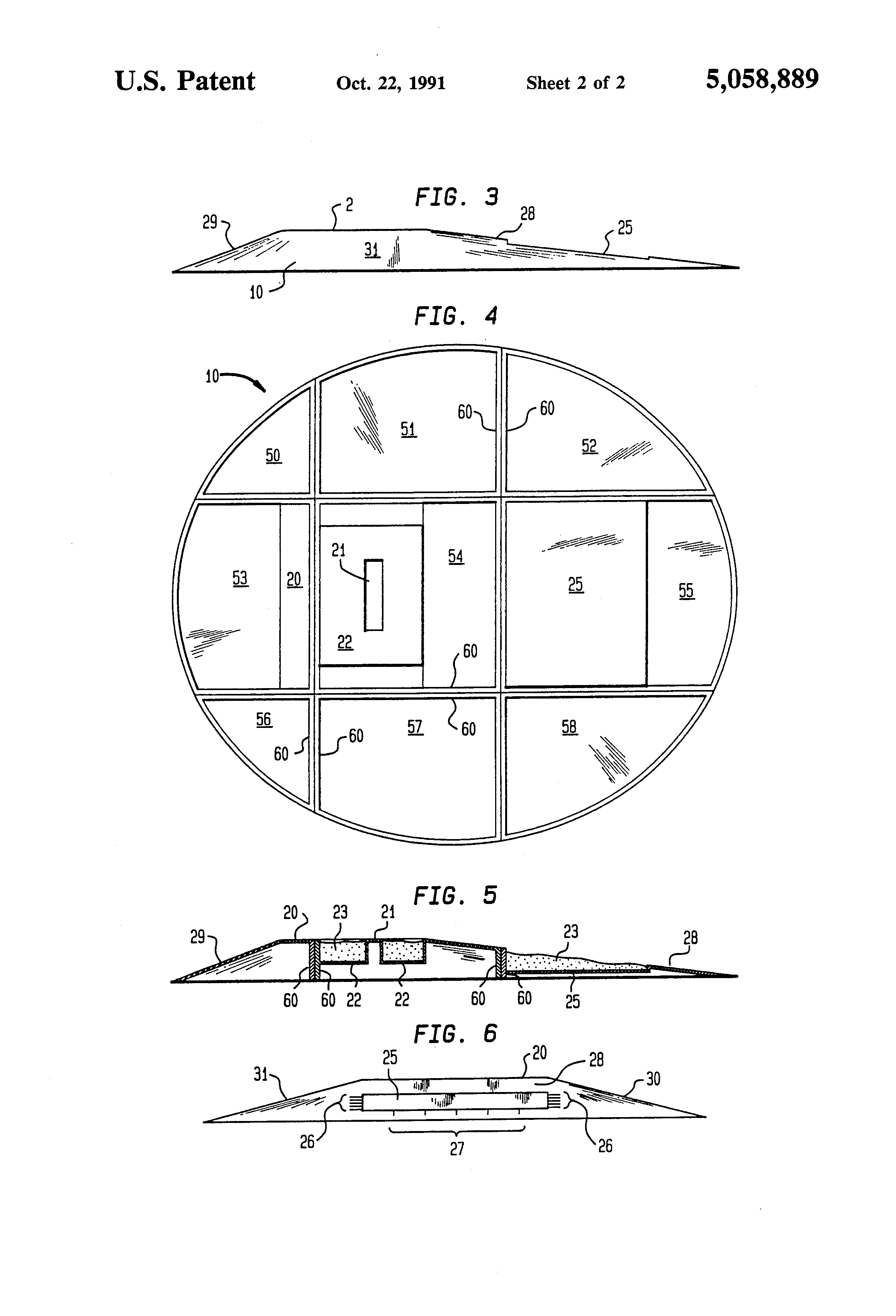 Patent Us5058889 Molded Fiberglass Pitcher S Portable Indoor