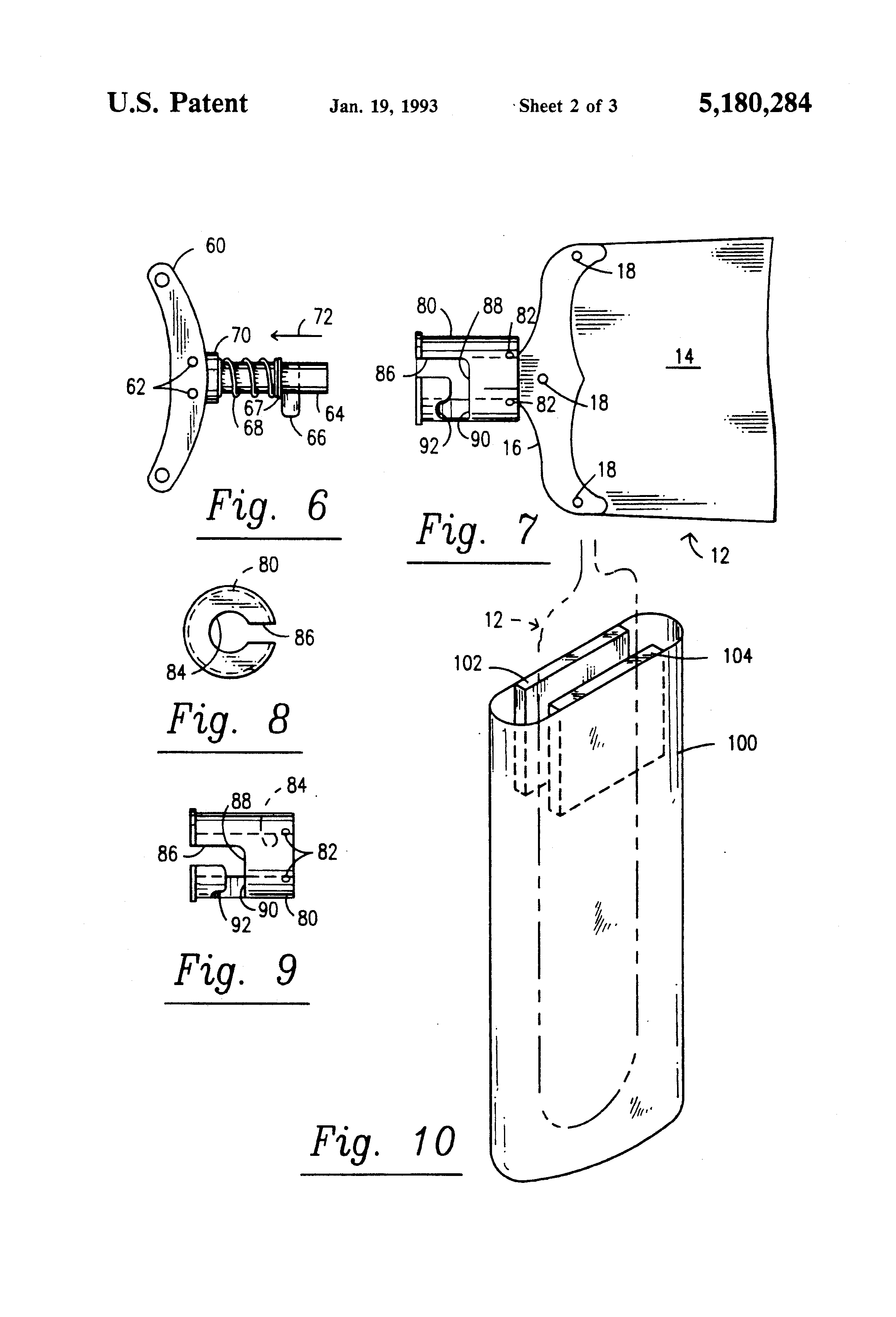 Patent Us5180284 Detachable Blades For Ceiling Fans Google Patents