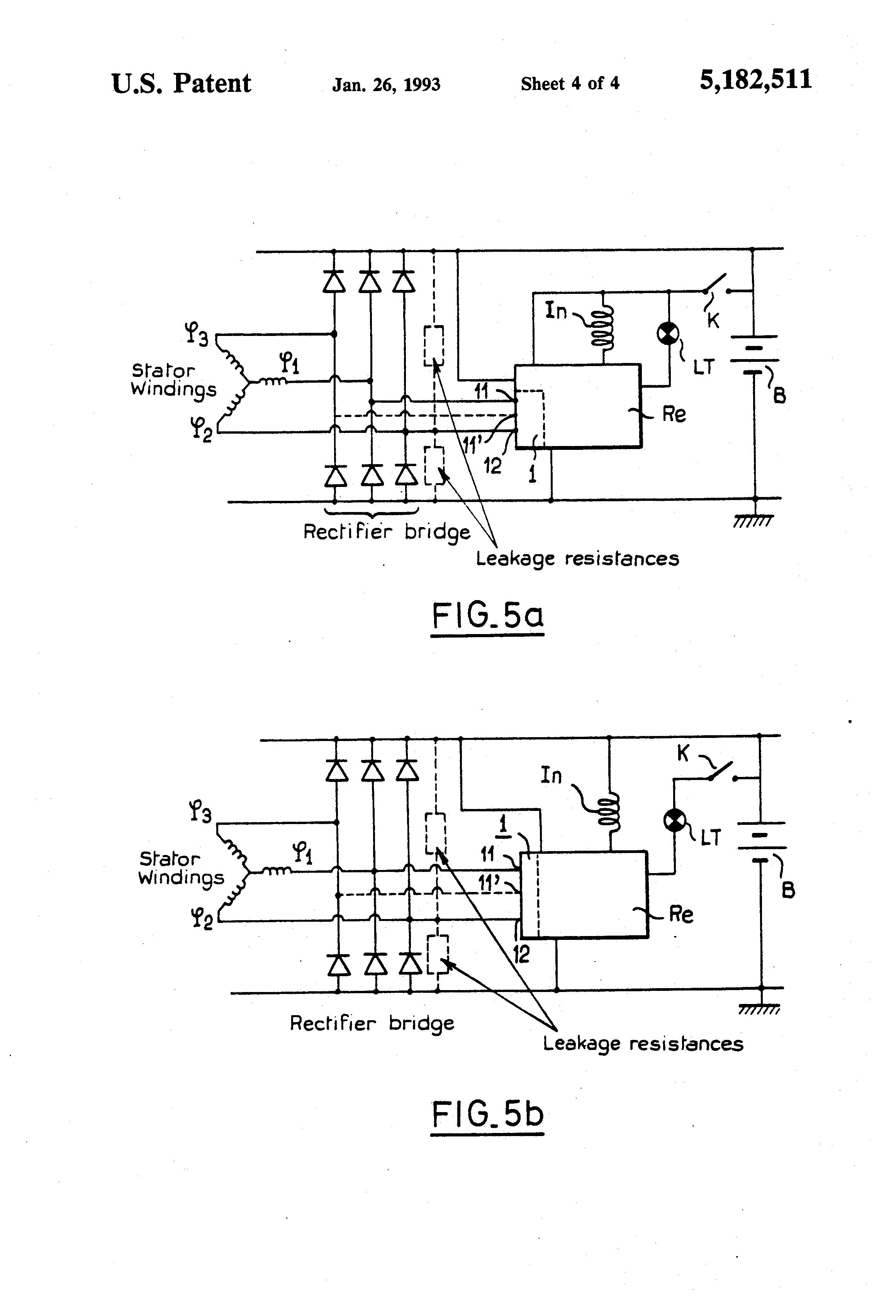 patent us5182511 detector circuit for detecting a phase signal ofPatent Us6707276 Voltage Regulator Of Ac Generator Having Circuit #1