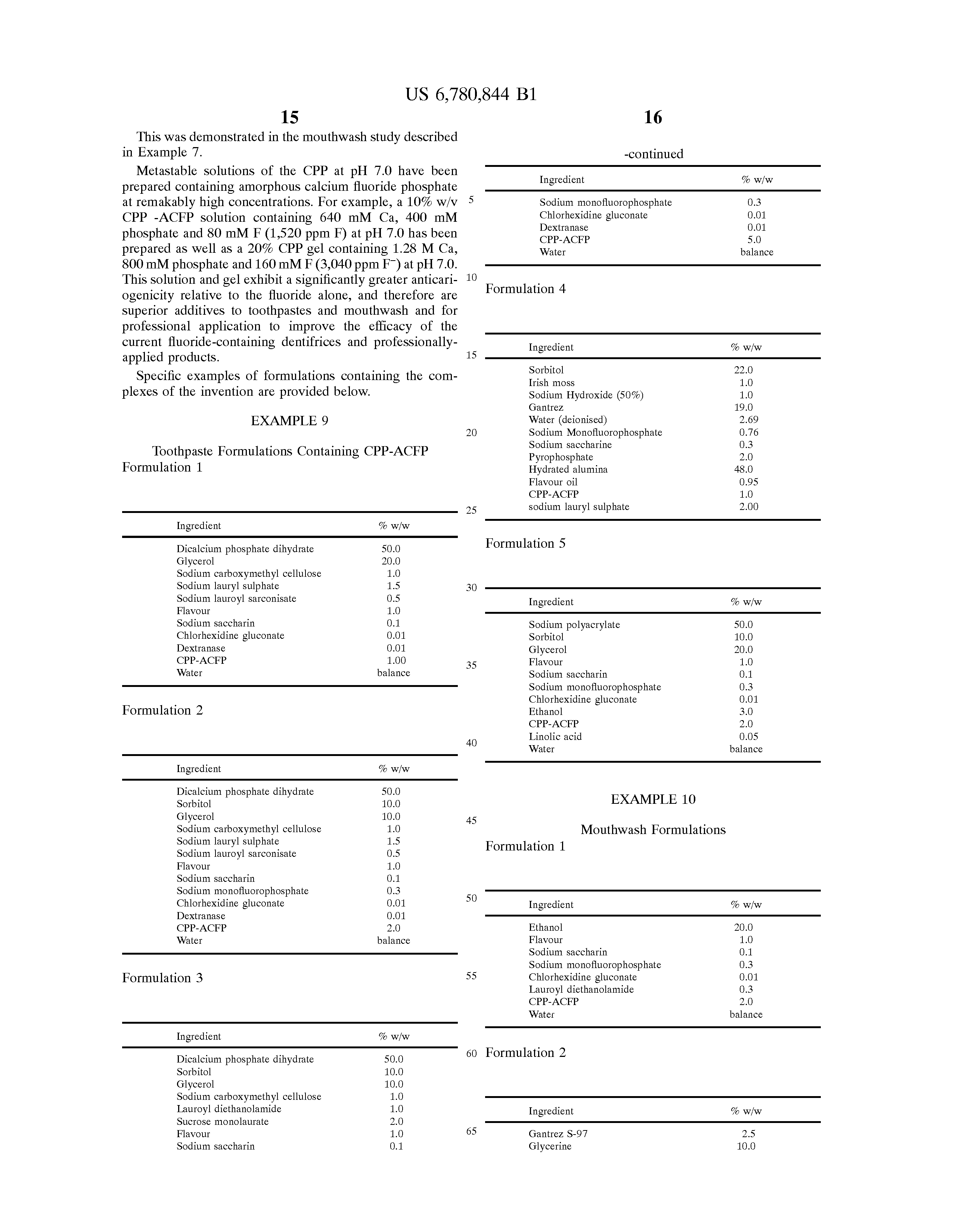 worksheet Fragments And Run Ons Worksheet patent us6780844 calcium phosphopeptide complexes google patents drawing