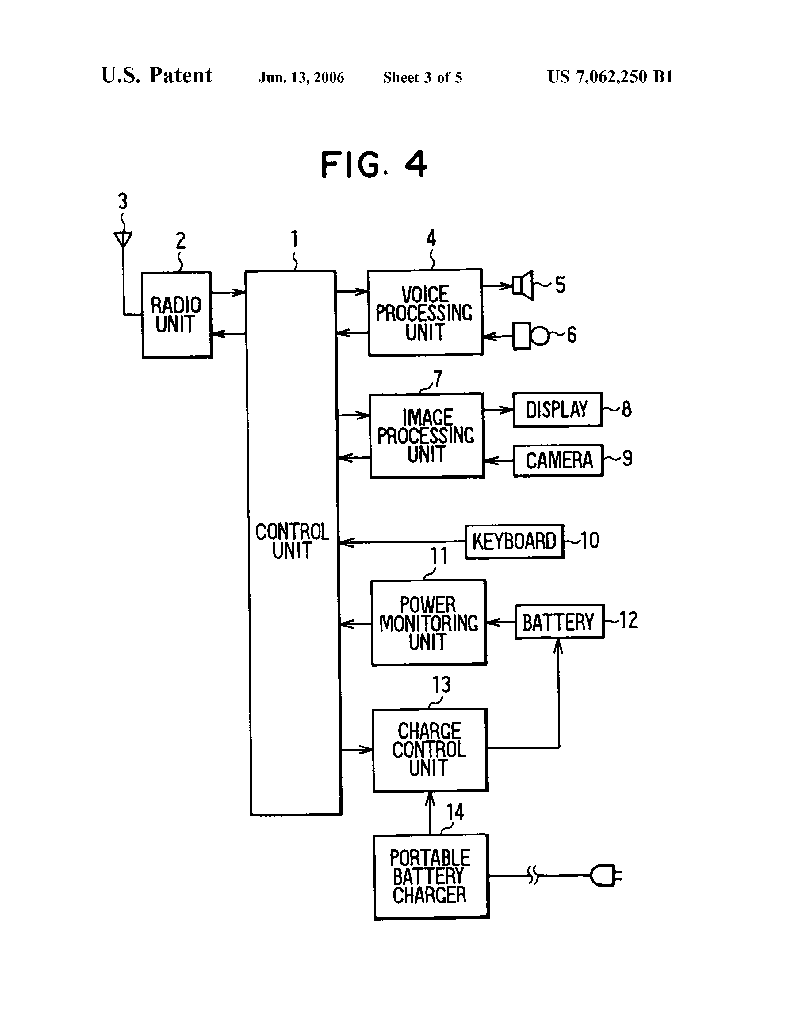 Radio communication terminal having variable data transmission speed