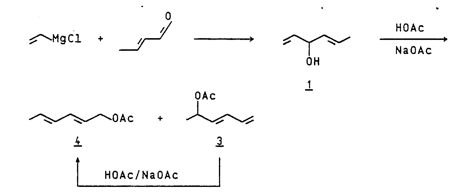 ep0254091a1 method for the production of 1 acetoxy 2 4 hexadien naoac