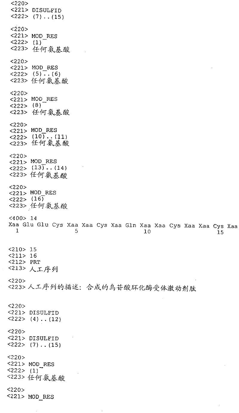 CN102643333A - 用于治疗组织炎症和癌变的鸟苷酸环化酶受体激动剂- Google Patents